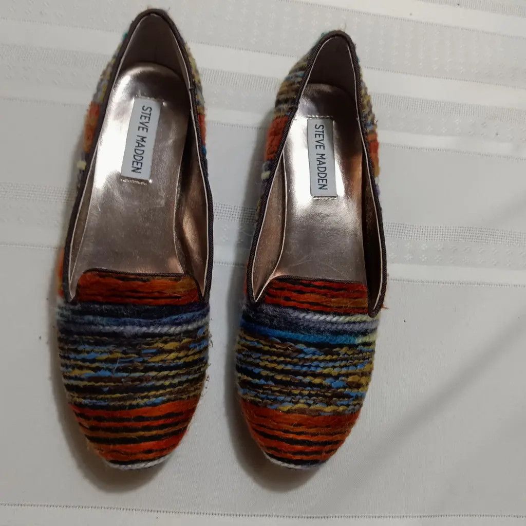 Steve Madden Steve Madden Woven Loafers – Textured Retro Slip-Ons (US 6) Size US 6 / IT 36 - 2 Thumbnail