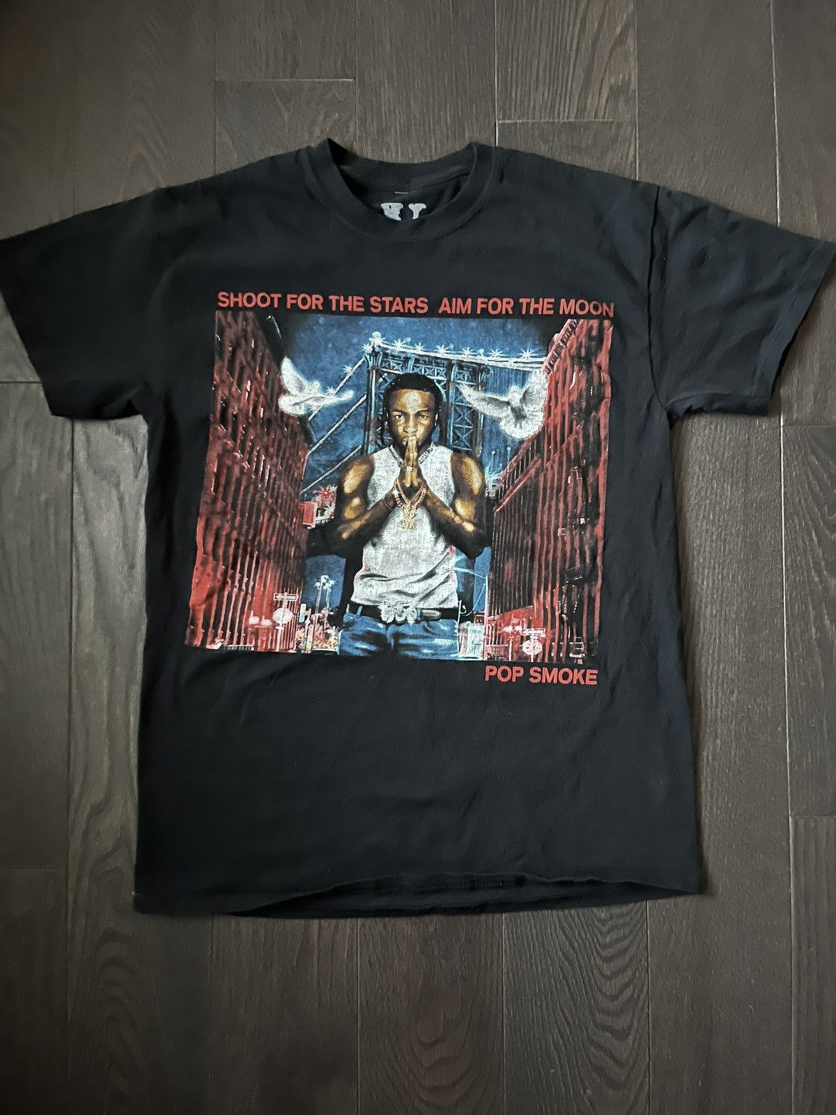 Band Tees × Vlone Vlone Pop Smoke T Shirt Size US M / EU 48-50 / 2 - 1 Thumbnail