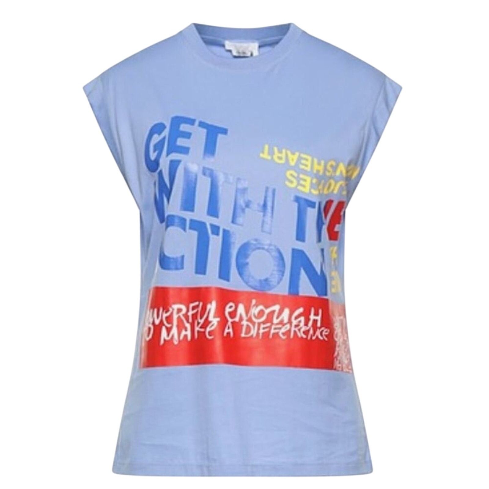 Chloe Corita Kent Graphic print Cotton jersey T shirt Tender Blue Size M / US 6-8 / IT 42-44 - 1 Thumbnail