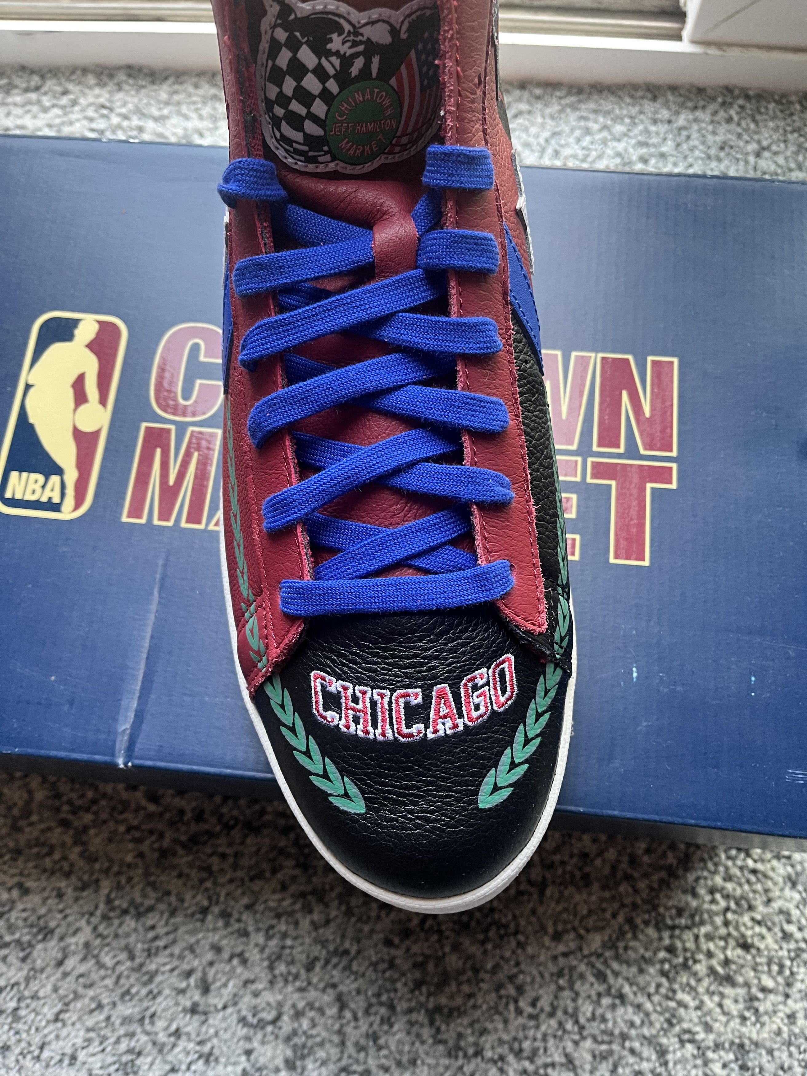Converse × Market Converse X Chinatown Market Chicago Bulls Pro Lether High 11 Size US 11 / EU 44 - 3 Thumbnail