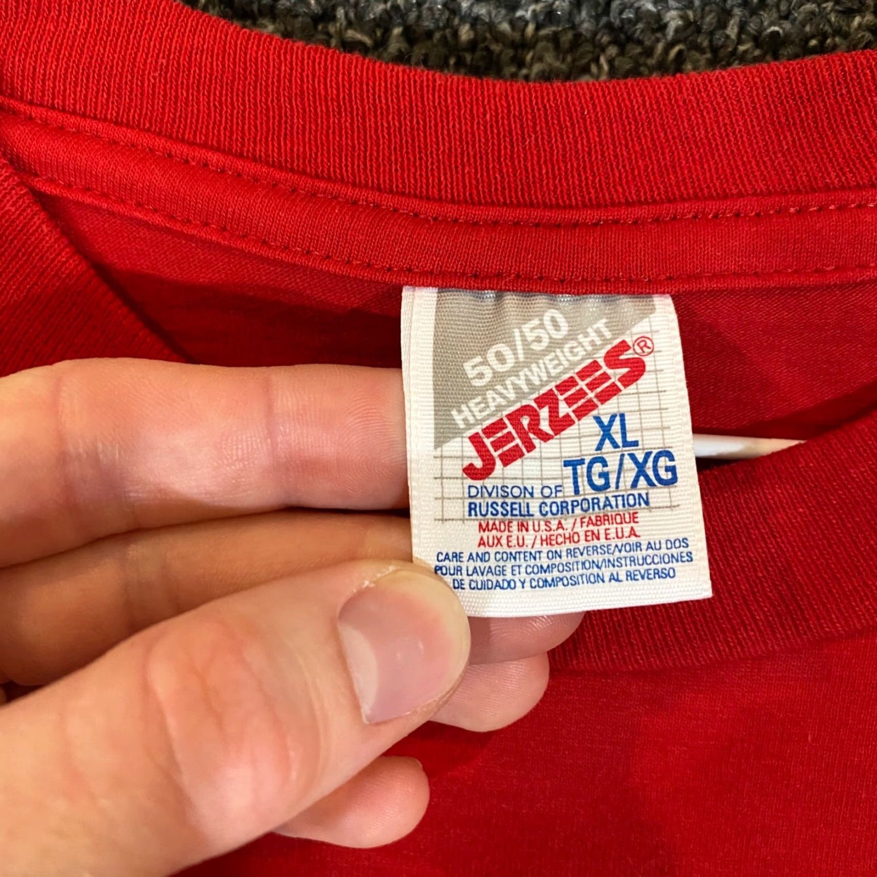 Jerzees VINTAGE Trans-World-Airlines Shirt Mens XL Red TWA Tee S/S Airplane 90s Nike? Size US XL / EU 56 / 4 - 3 Thumbnail