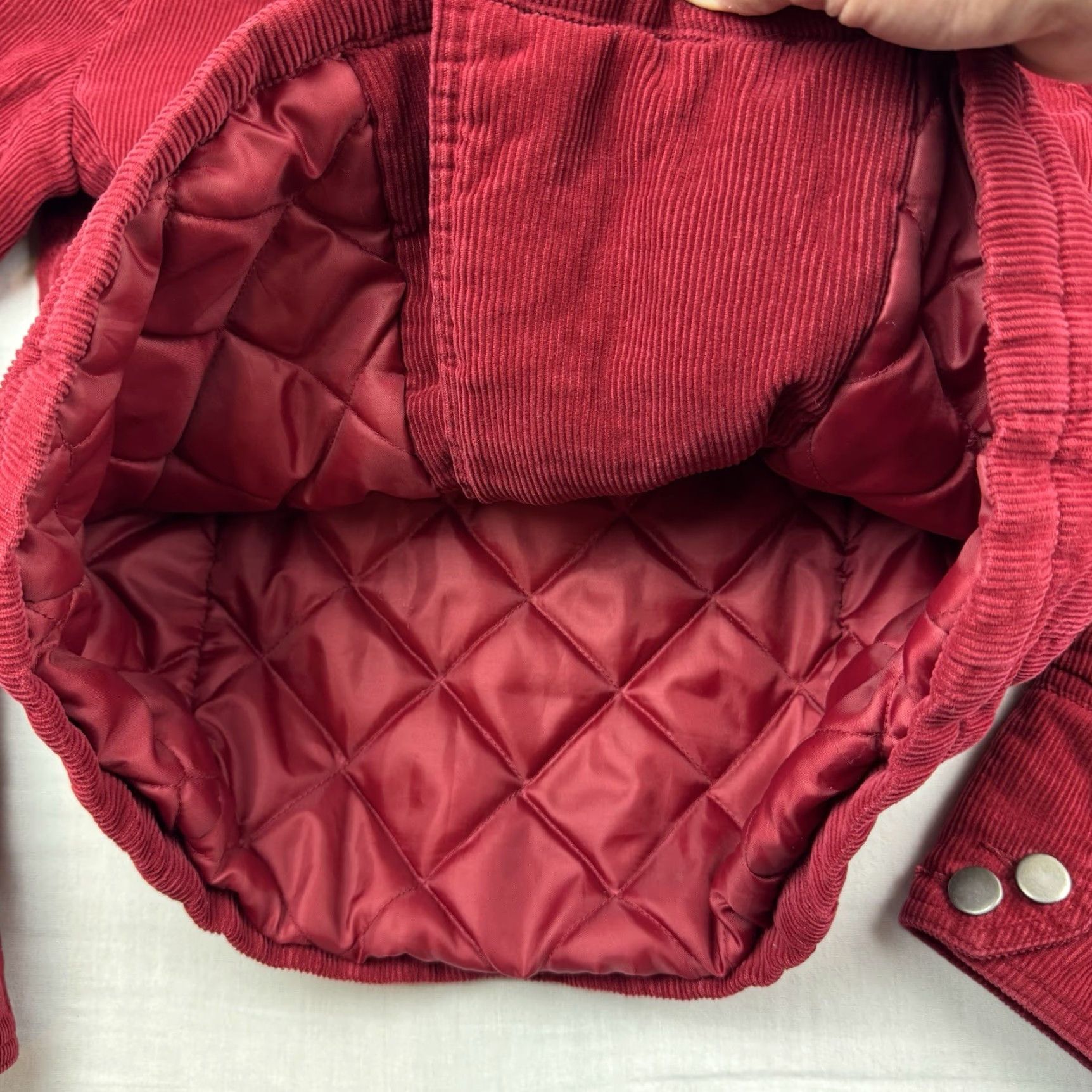 Vintage VINTAGE Xhilaration Corduroy Jacket Womens M Button Up Hipster Red 90s Mens Womens Size M / US 6-8 / IT 42-44 - 7 Thumbnail