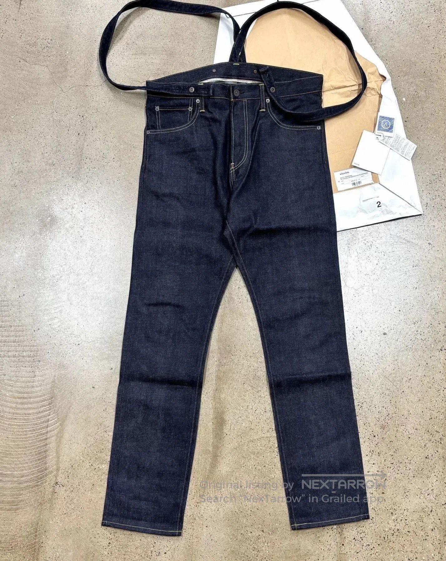 Visvim Visvim 19AW Travailler Braces Pants Unwashed. Size US 26 / EU 42 - 2 Thumbnail