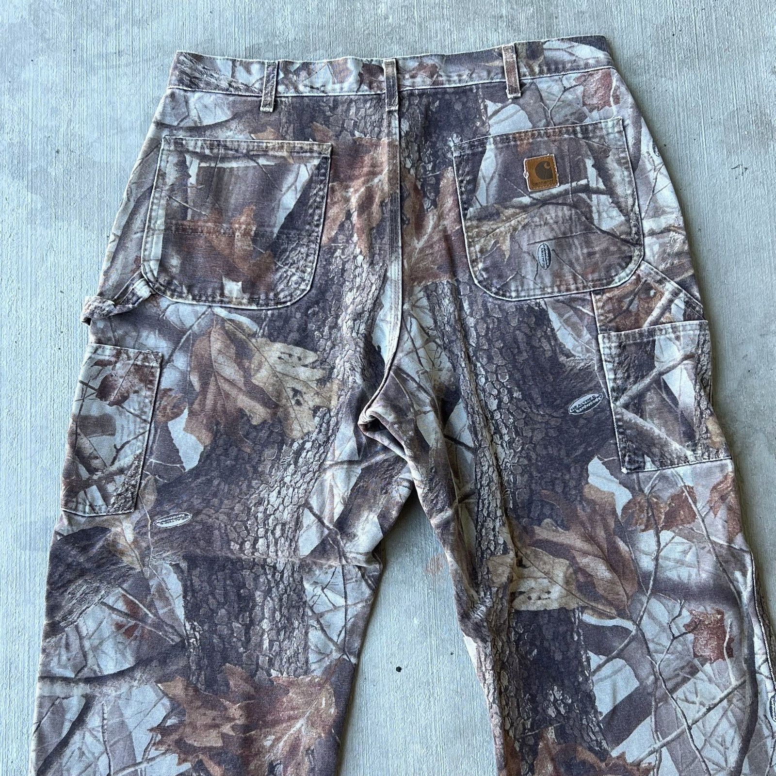 Carhartt × Vintage Carhartt realtree camo work wear carpenter pants Size US 35 - 5 Thumbnail
