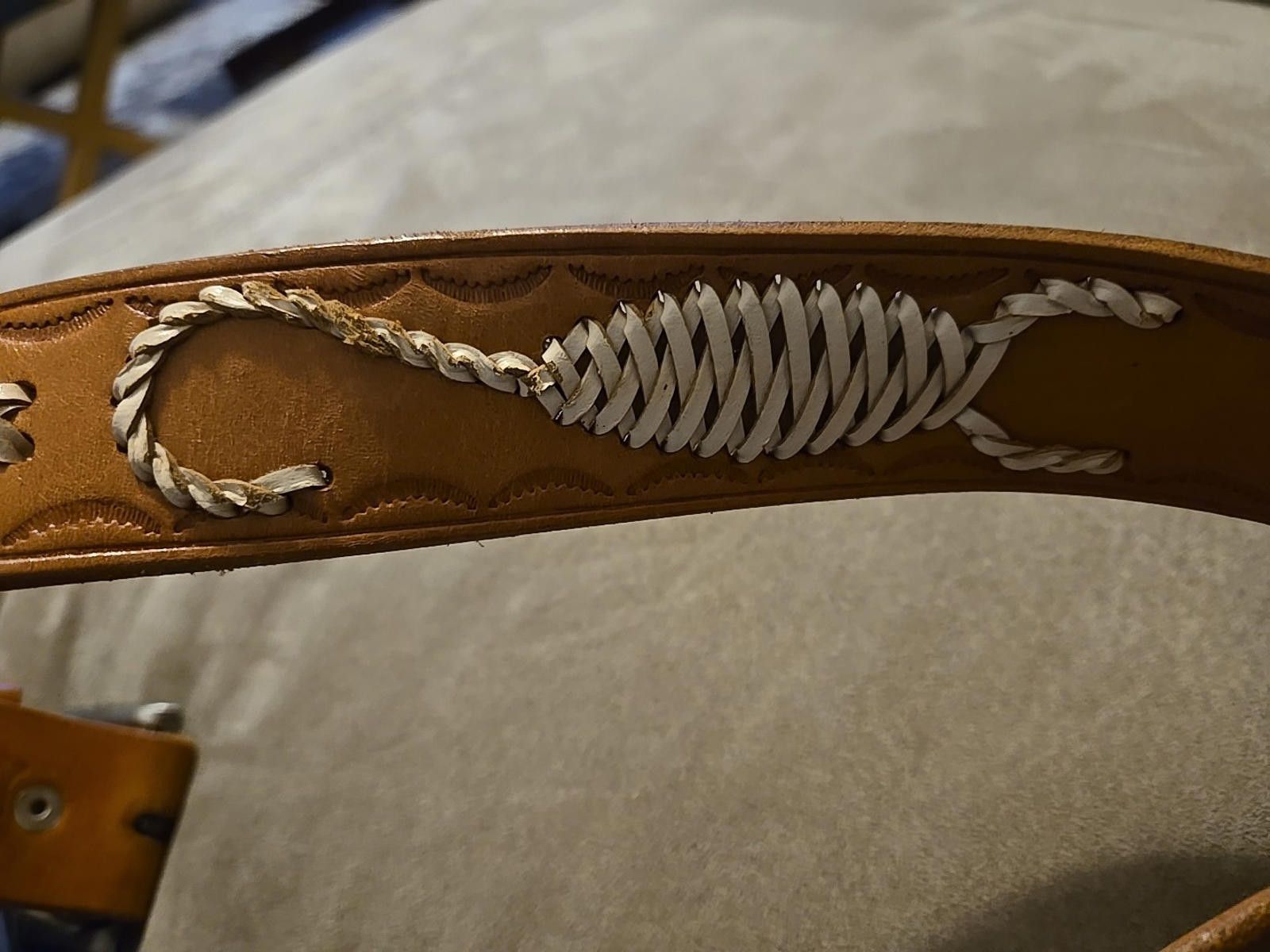 Handmade Vintage Genuine Leather Belt Scorpion Design Western Cowboy Size ONE SIZE - 4 Thumbnail