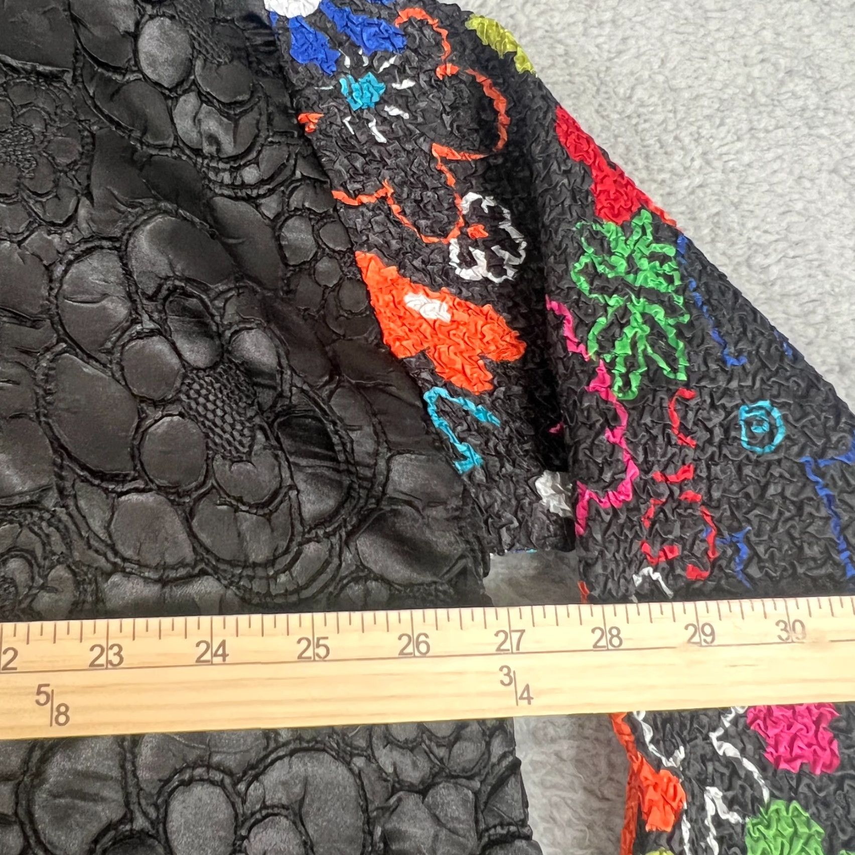 Vintage Berek Blouse Womens XL Floral Print Oversized Crinkle Stretch Womens Size XL / US 12-14 / IT 48-50 - 4 Thumbnail