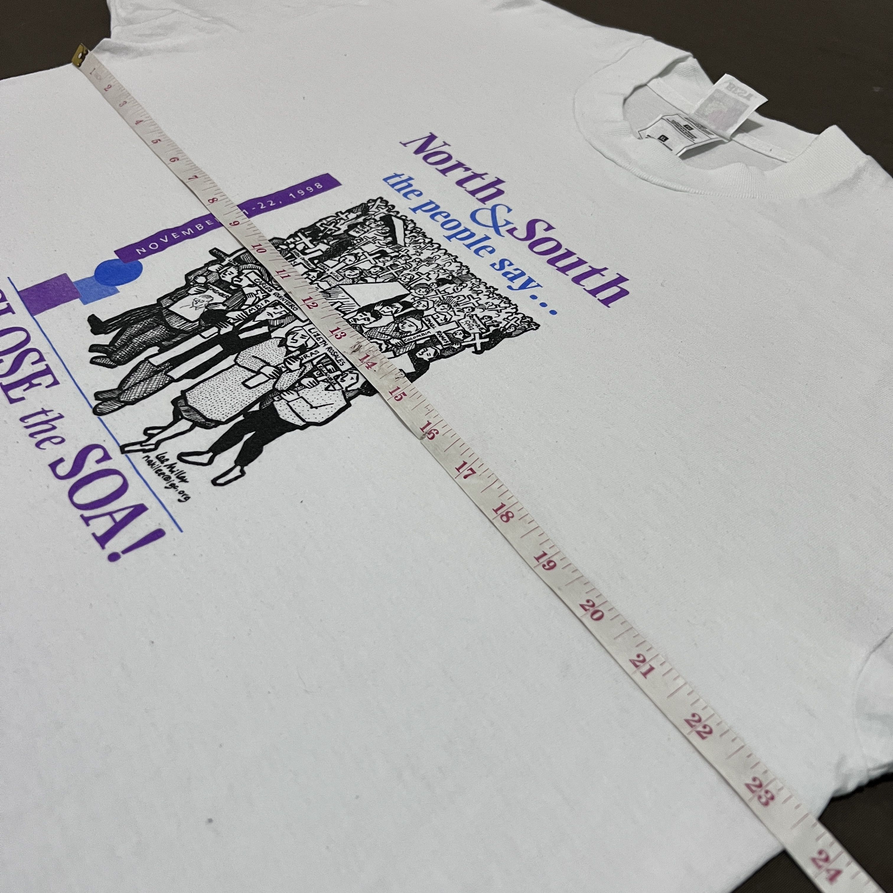 Other Rare Vintage 90s Close the SOA! Tee XL Justice Activist Size US XL / EU 56 / 4 - 8 Thumbnail