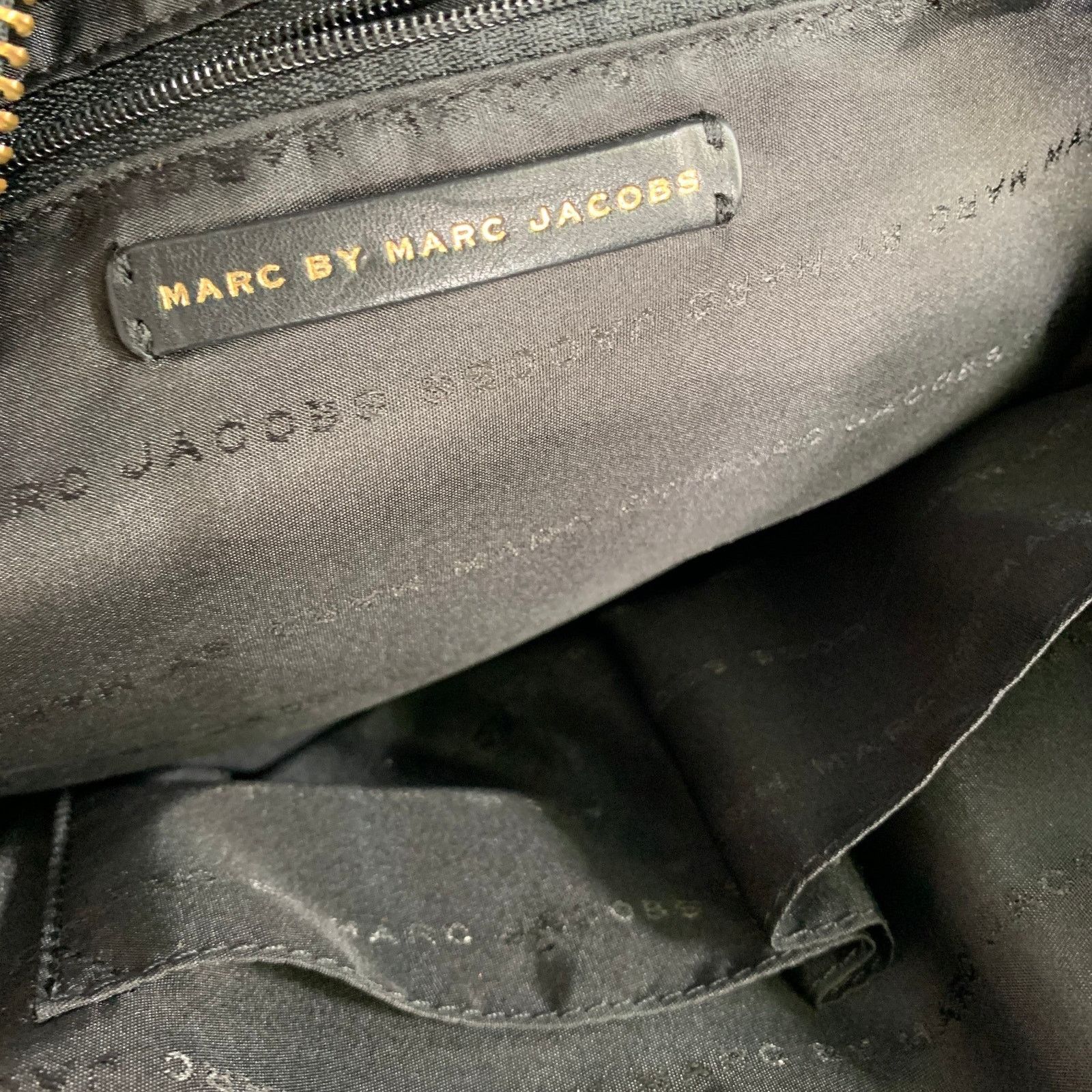 Marc Jacobs MARC JACOBS Size Black White Pebble Grain Leather Bags Size ONE SIZE - 10 Thumbnail