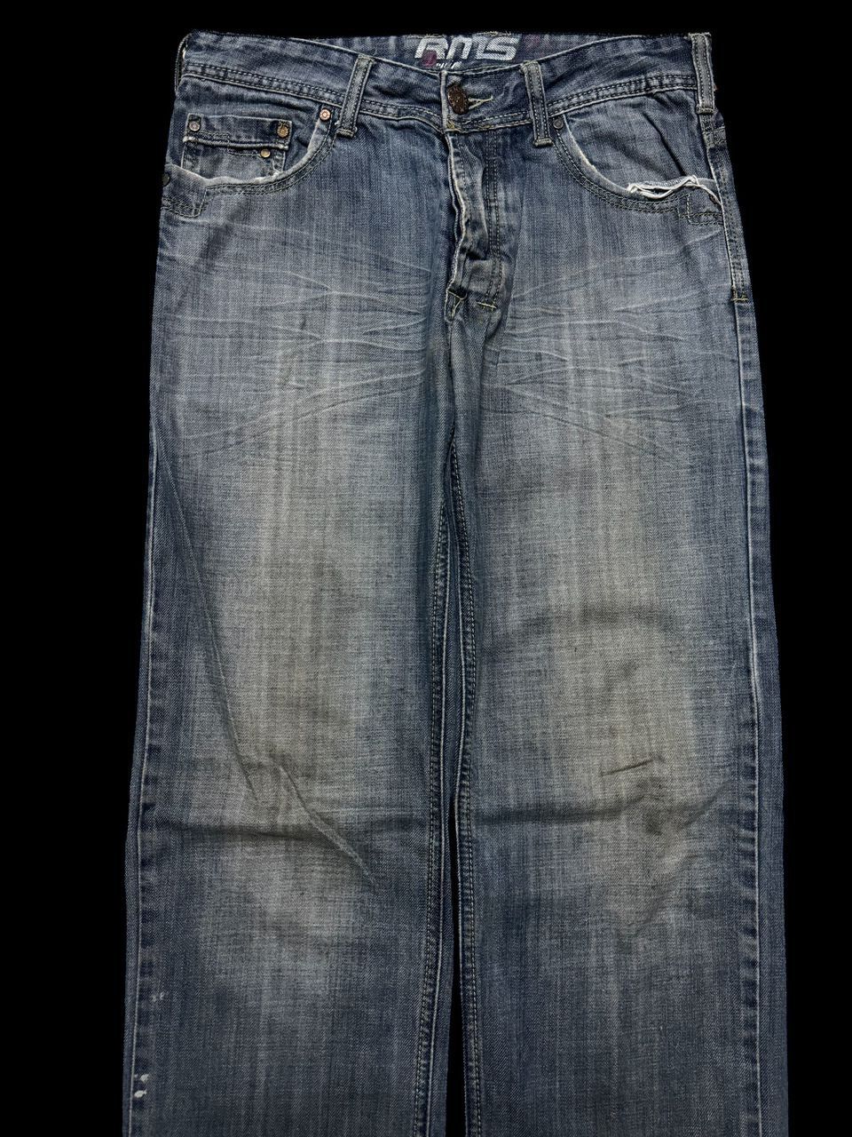 Japanese Brand SICK Japanese RMS Thrashed Faded Distressed Straight Jean Size US 31 - 3 Thumbnail