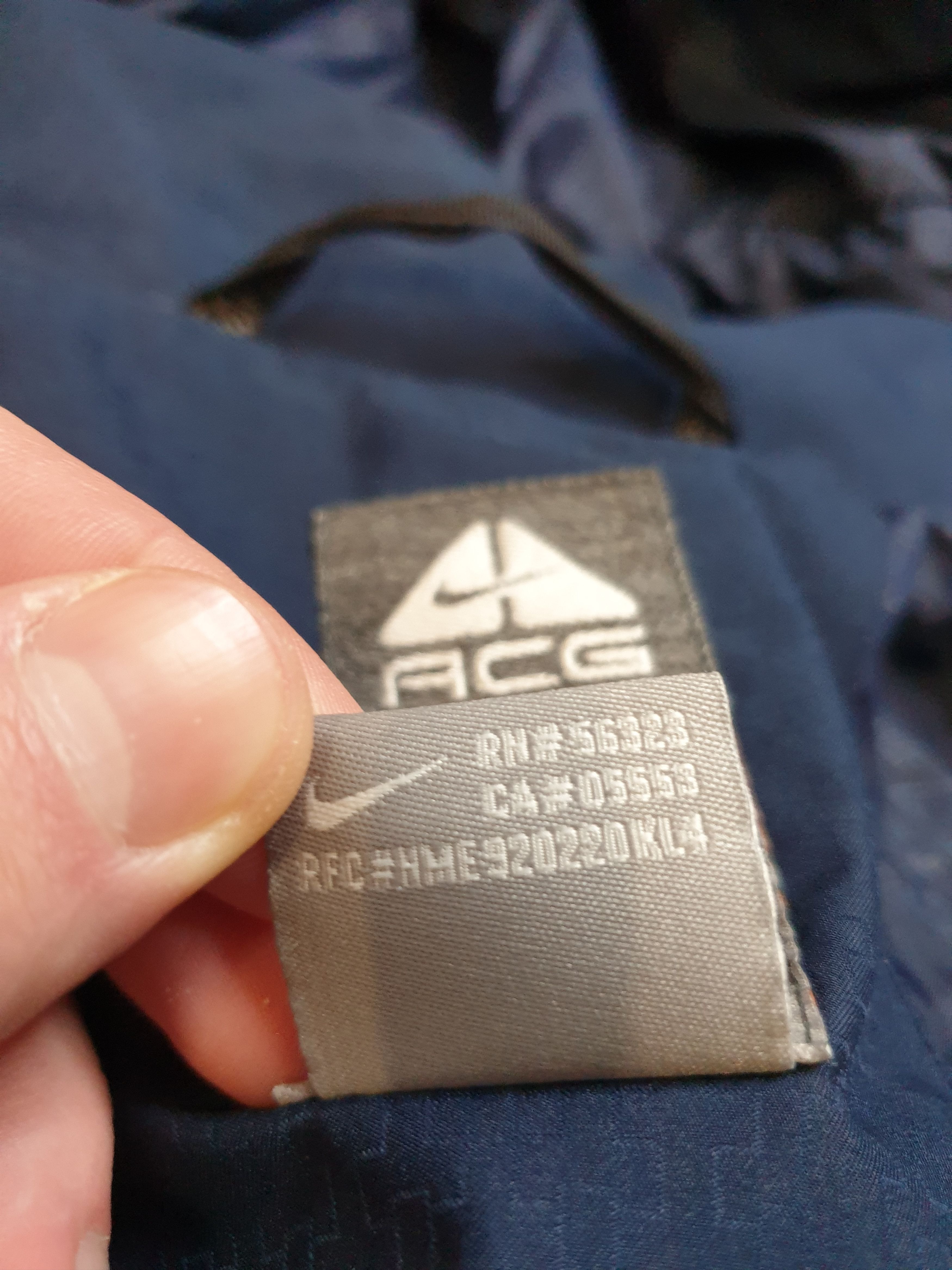 Nike × Nike ACG × Vintage Vintage Nike Acg Mindnight Navy 650 Down puffer jacket 00s Size US L / EU 52-54 / 3 - 9 Thumbnail
