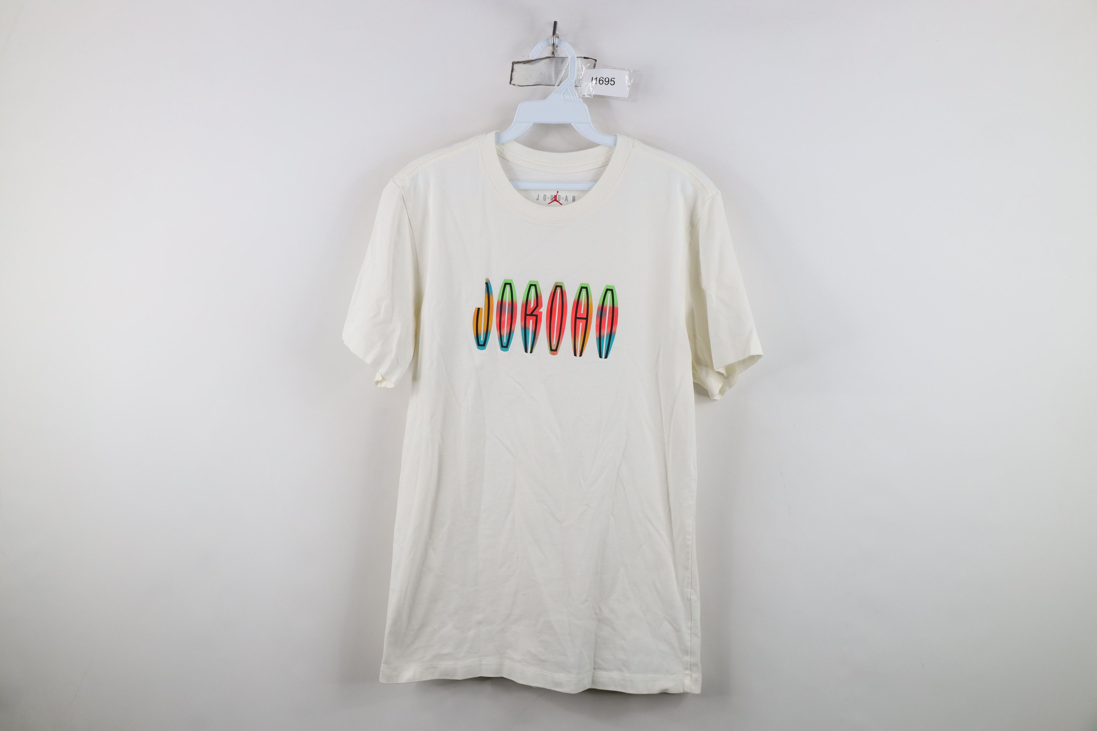 Nike Nike Air Jordan Jumpman Short Sleeve T-Shirt White Cotton Size US S / EU 44-46 / 1 - 1 Thumbnail