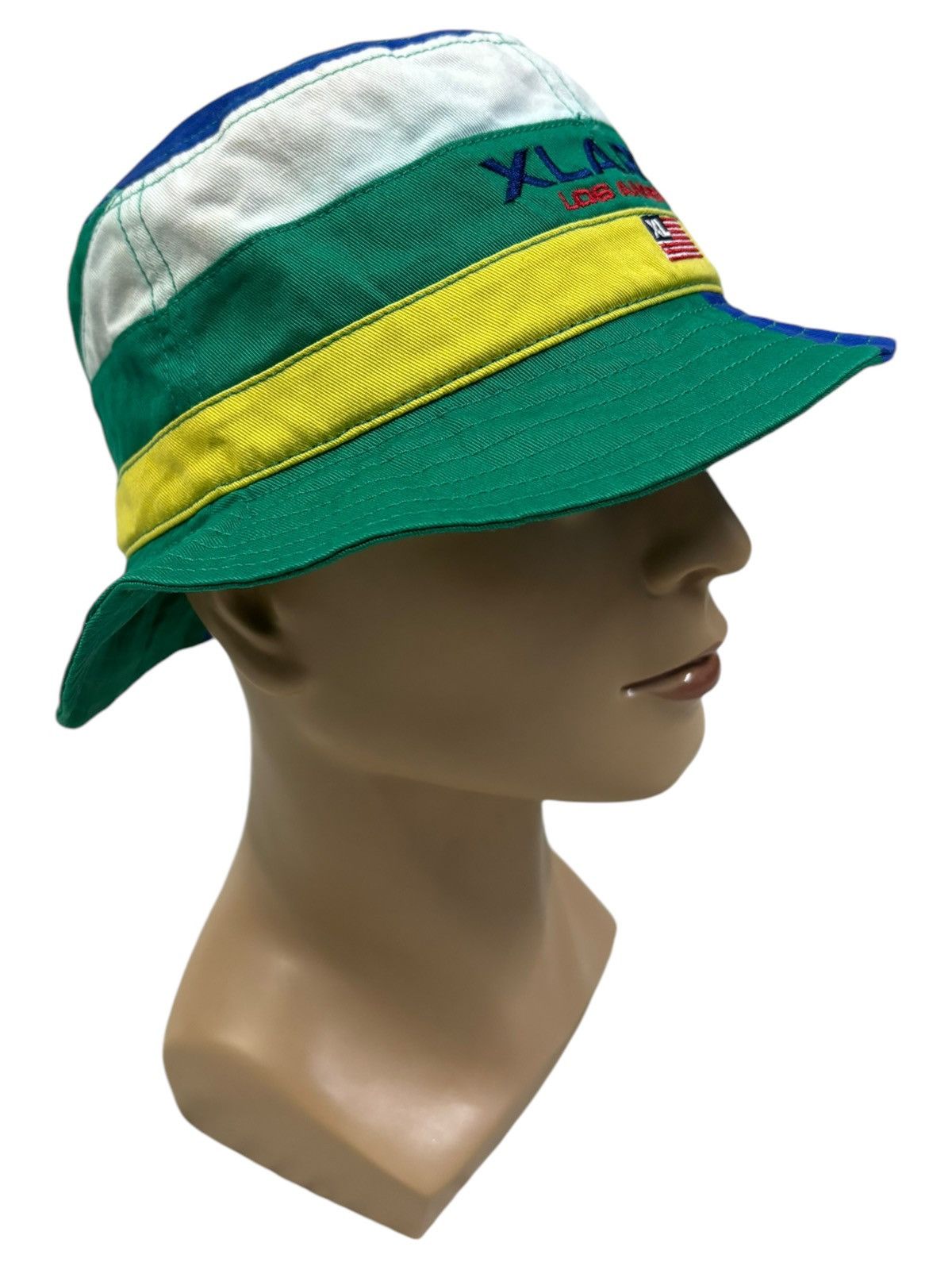 Xlarge X-Large Los Angeles Panel Color Block Embroidered Bucket Hat Size ONE SIZE - 2 Thumbnail