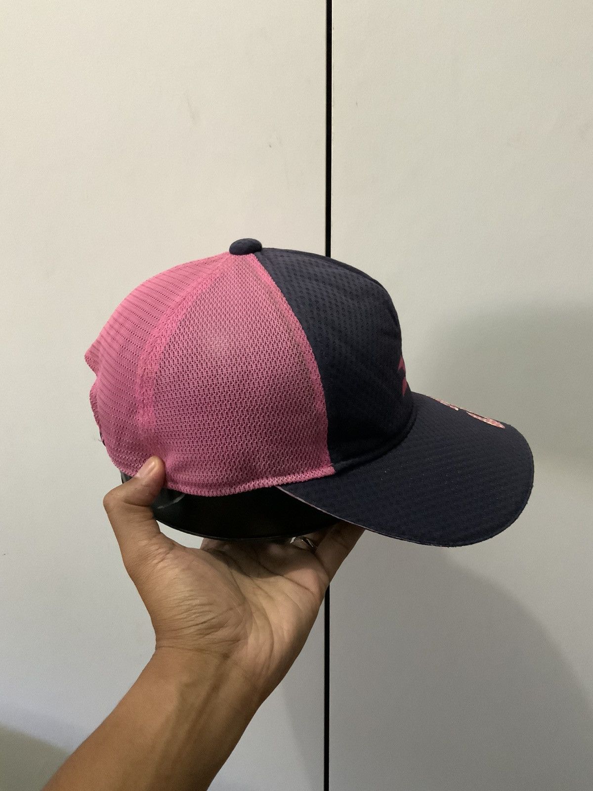 Japanese Brand Mizuno Japan Pink Trucker Hat Size ONE SIZE - 4 Thumbnail