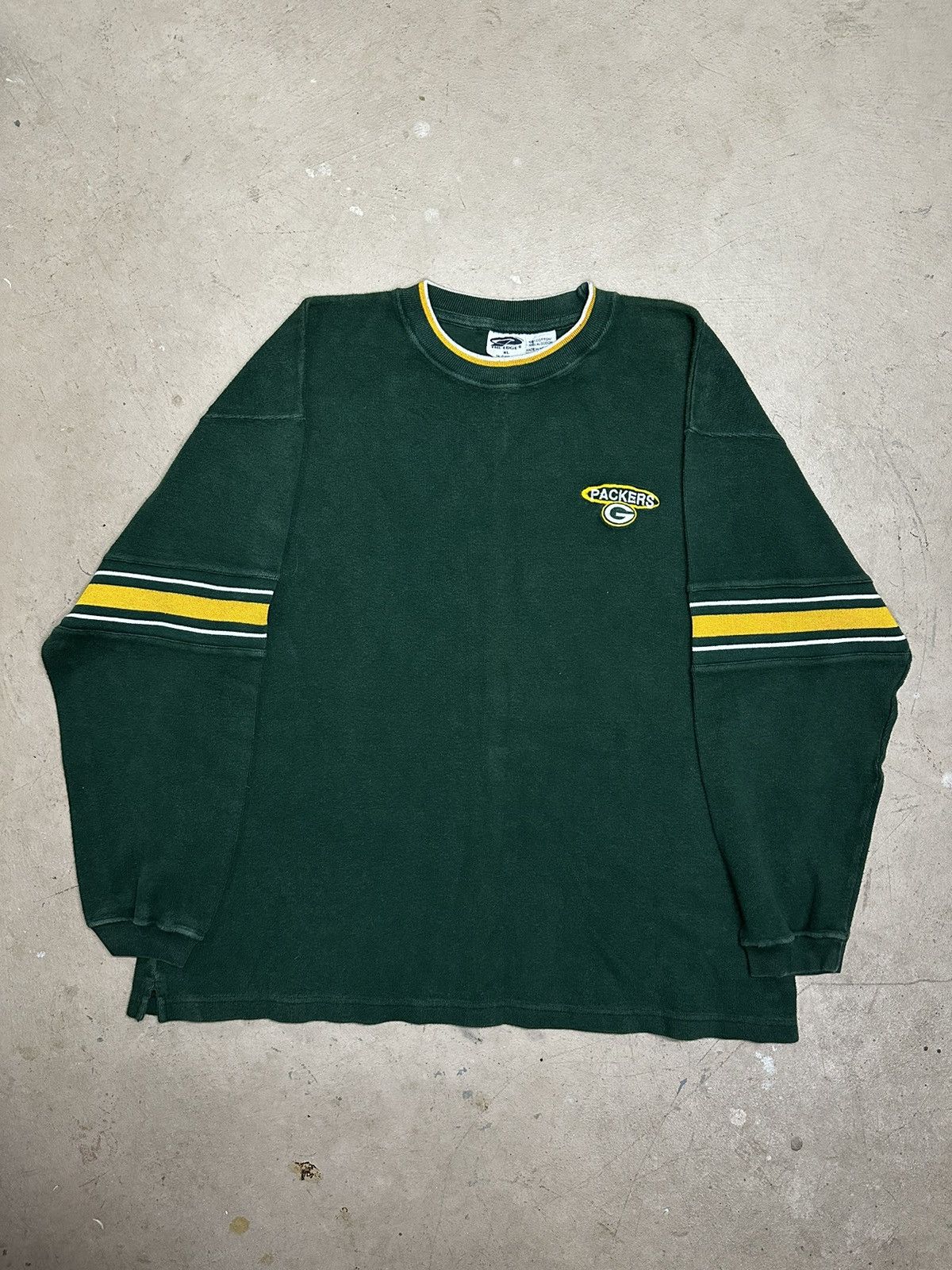 Vintage NFL Green Bay Packers Embroidered Hooded Pullover Sweatshirt