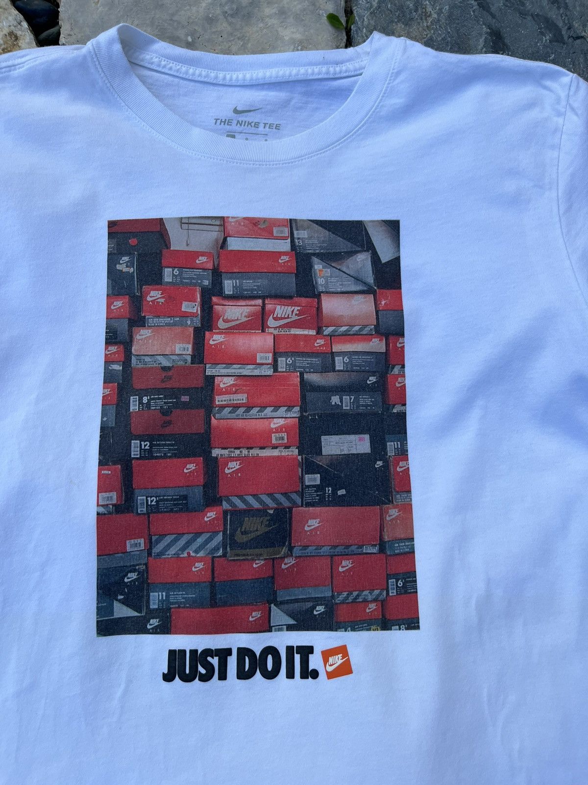 Nike × Vintage Nike shoe boxes box sneaker head rare just do it tee t-shirt Size US L / EU 52-54 / 3 - 3 Thumbnail