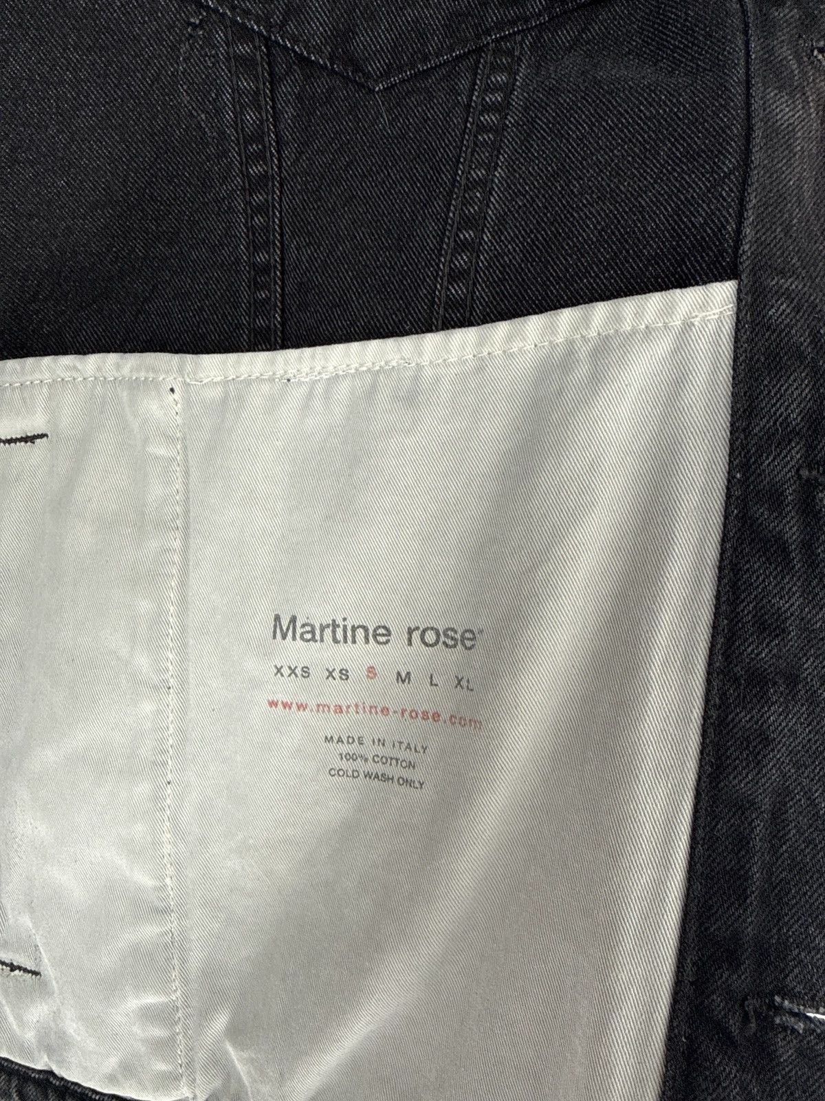 Martine Rose Martine Rose - Black Denim Jacket Size US S / EU 44-46 / 1 - 3 Thumbnail