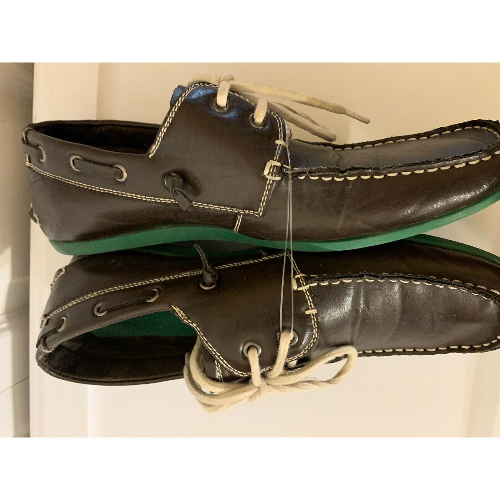 Madden NYC Madden "Gamer" Brown Leather Lined Boat Shoes Men’s Sz 10 Size US 10 / EU 43 - 9 Thumbnail