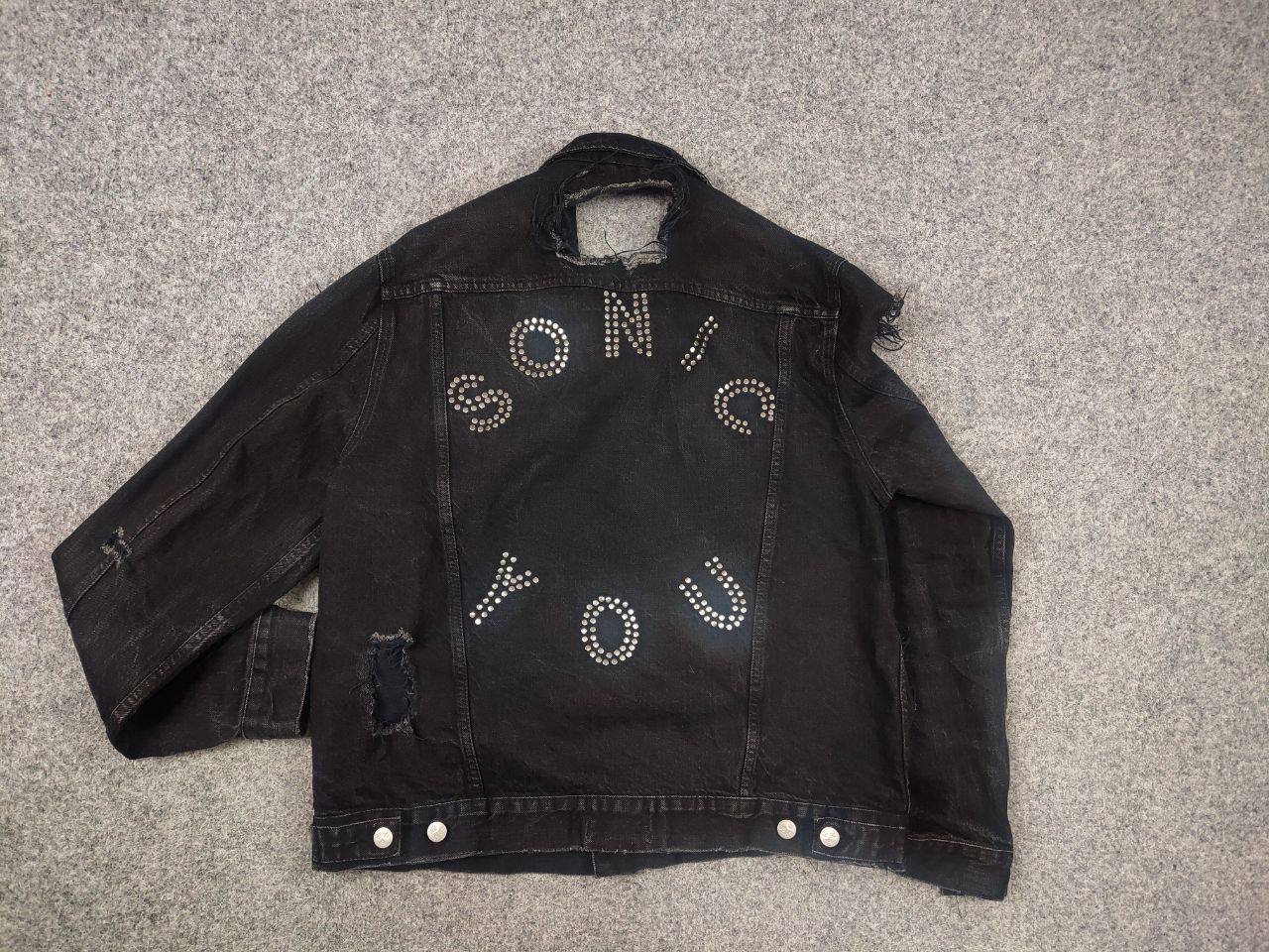 Misbhv Misbhv Design Distressed Denim sonic you Black Jacket Size US M / EU 48-50 / 2 - 11 Thumbnail