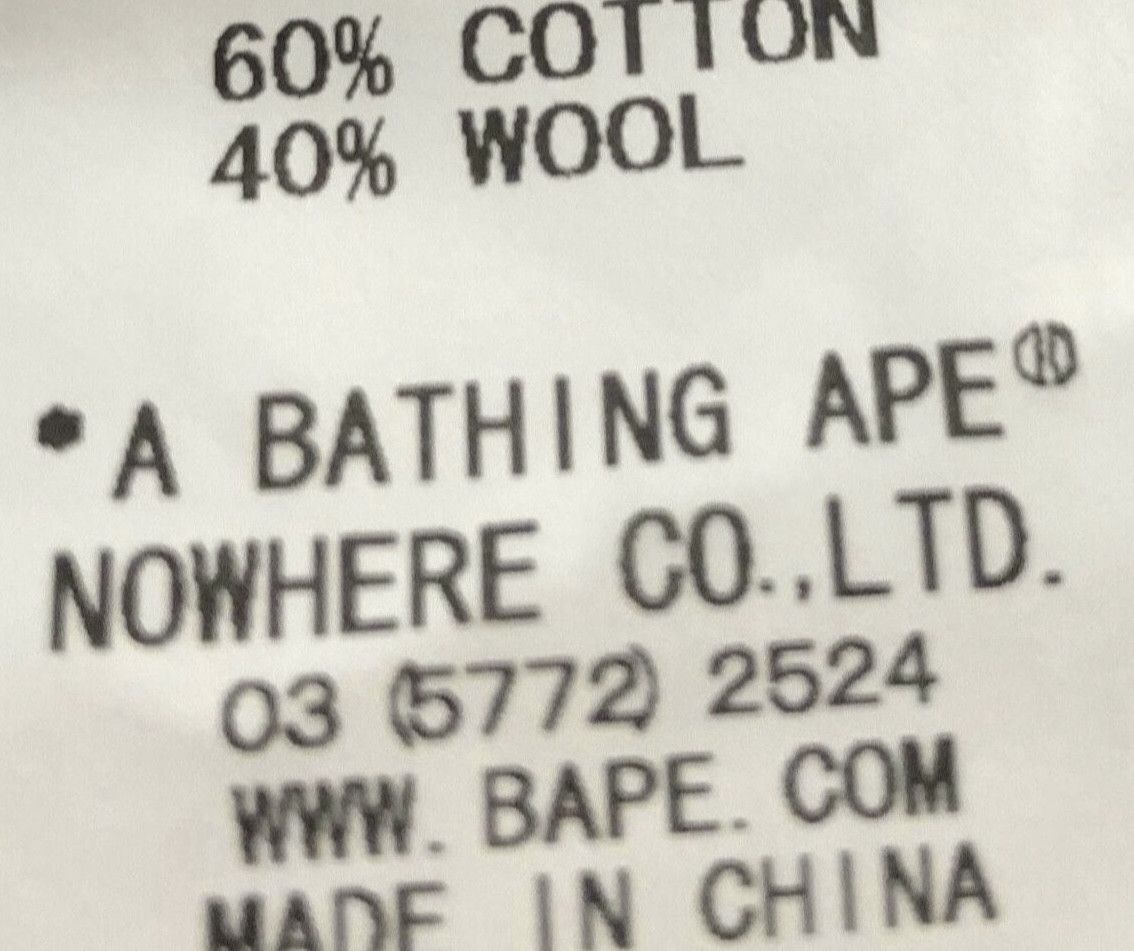 Bape Bape logo crew neck sweater Size US M / EU 48-50 / 2 - 5 Thumbnail