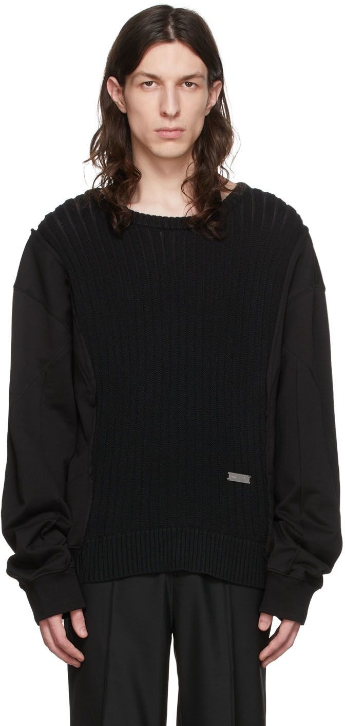 C2H4 C2H4 Black Knit Sweater size large Size US L / EU 52-54 / 3 - 7 Thumbnail