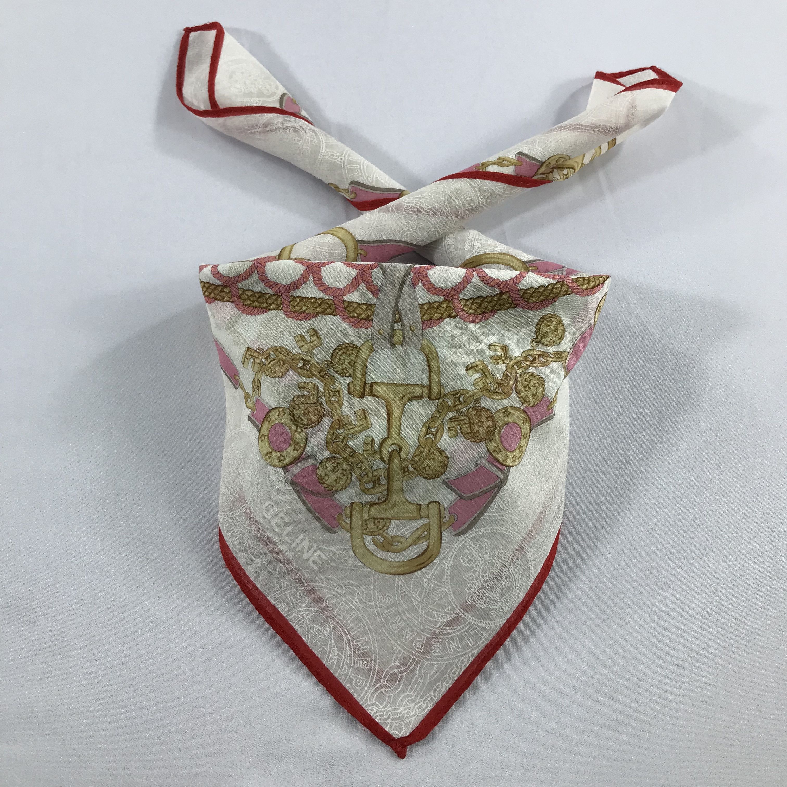 Celine × Vintage Celine Bandana / Handkerchief / Neckerchief - S2252 Size ONE SIZE - 3 Thumbnail