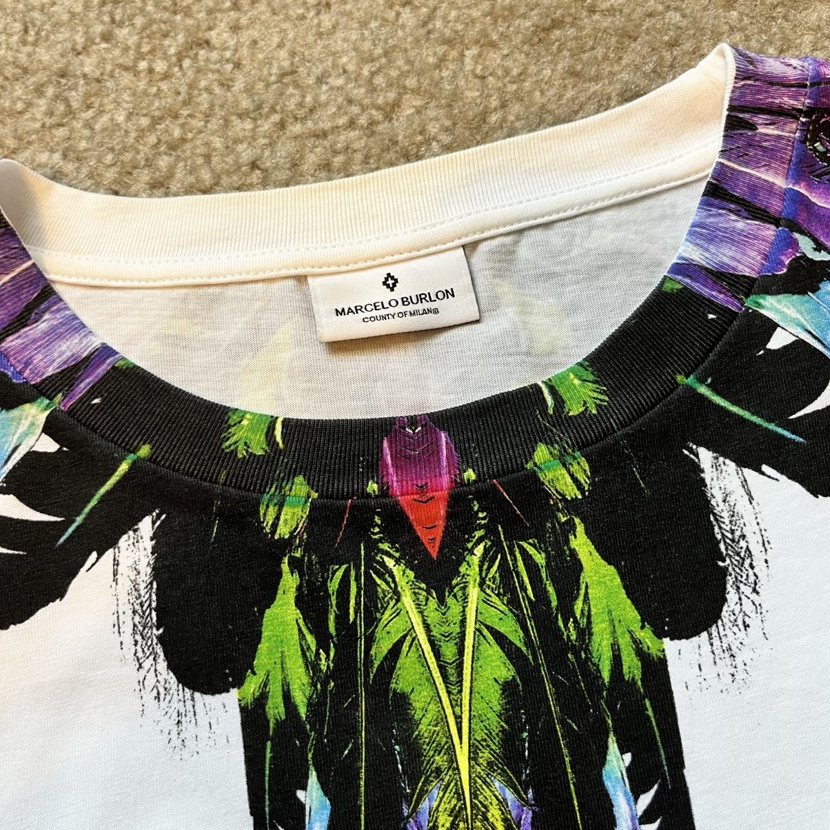 Marcelo Burlon Marcelo Burlon White Tee Size US S / EU 44-46 / 1 - 3 Thumbnail