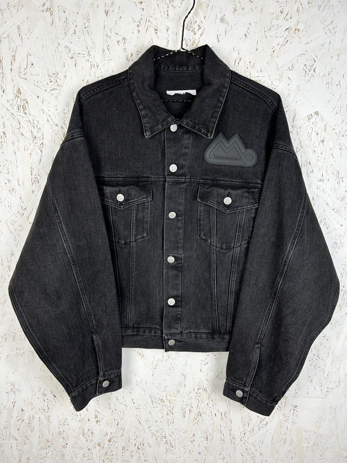 Maison Margiela Maison Margiela MM6 Black Cut Out Detail Denim Jacket 38 Size S / US 4 / IT 40 - 1 Thumbnail