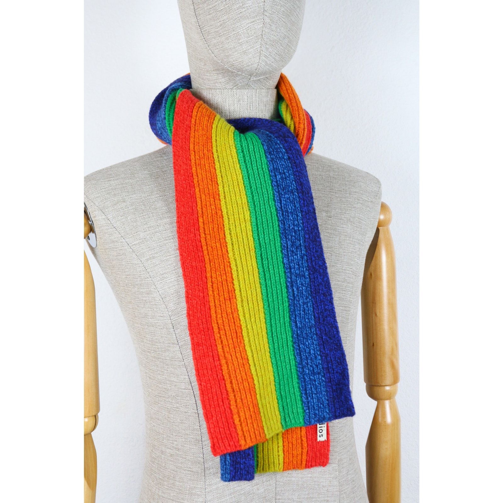 Acne Studios Acne Studios Rainbow Wool Knit Scarf Multicolor Size ONE SIZE - 4 Thumbnail