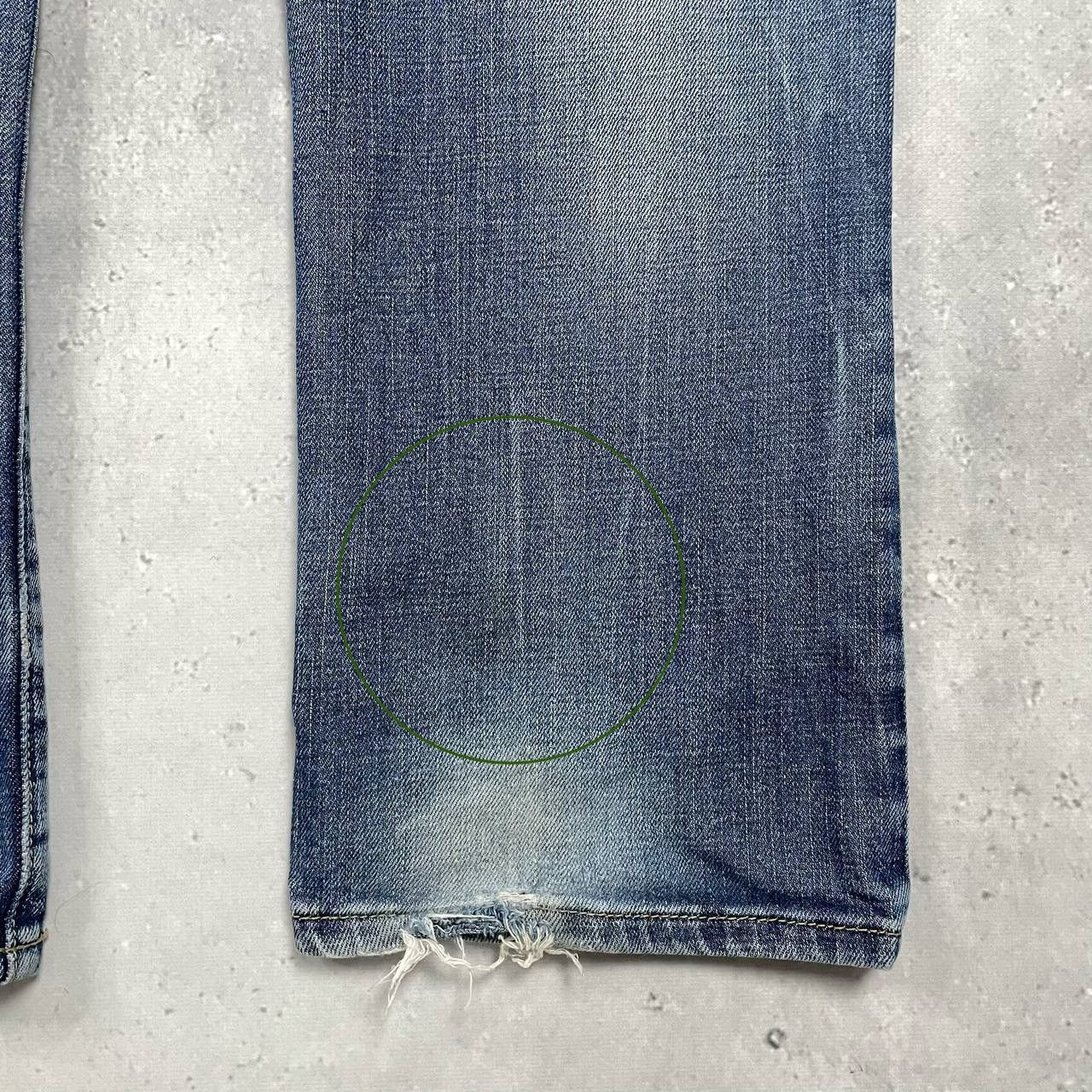 Armani Vintage 2000s ARMANI JEANS Distressed Y2K Jeans Blue Size 34 Size US 34 / EU 50 - 24 Thumbnail