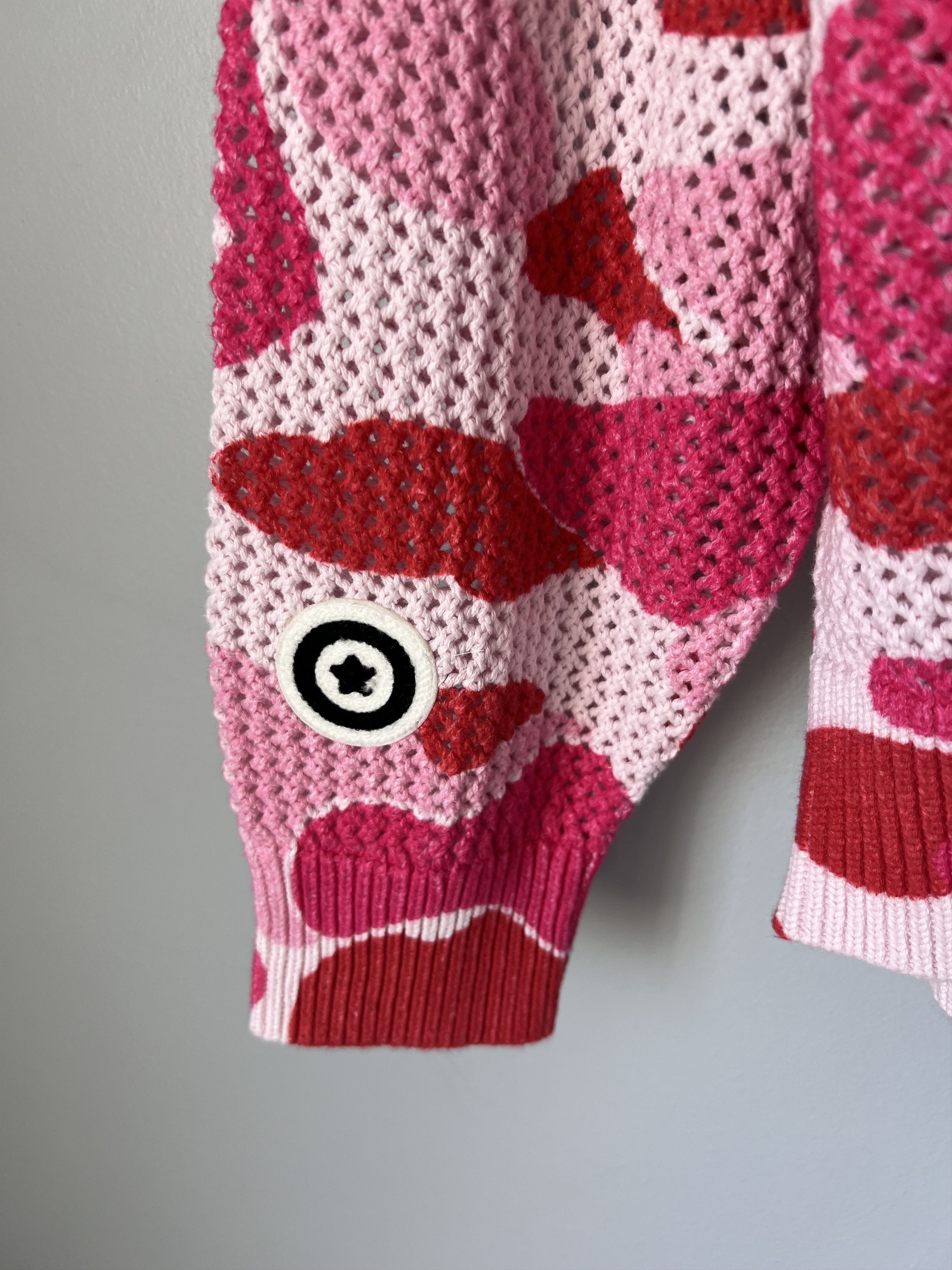Bape Bape ABC Camo Full Zip Shark Sweatshirt in Pink Size US XXL / EU 58 / 5 - 4 Thumbnail