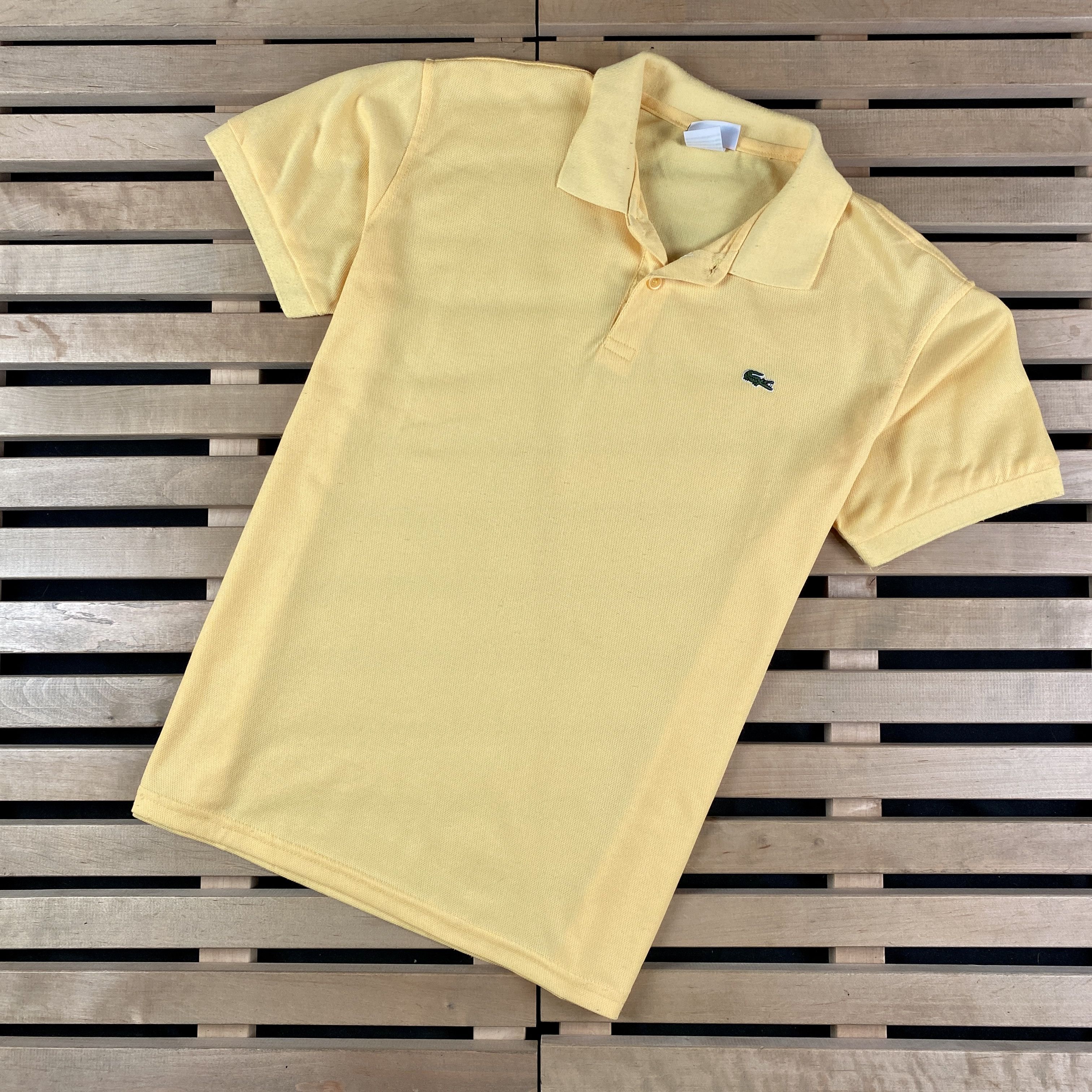 Lacoste × Vintage Men’s Polo T-Shirt Lacoste Vintage Size 5-M/L Yellow Size US M / EU 48-50 / 2 - 1 Thumbnail