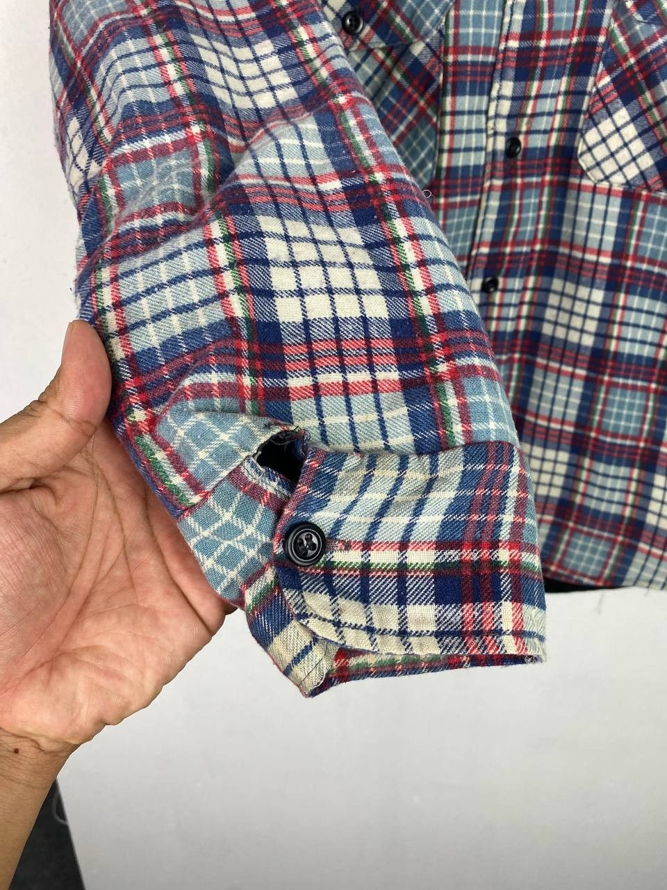 Flannel sears perma prest shadow plaid flannel jacket quilted lining Size US M / EU 48-50 / 2 - 3 Thumbnail