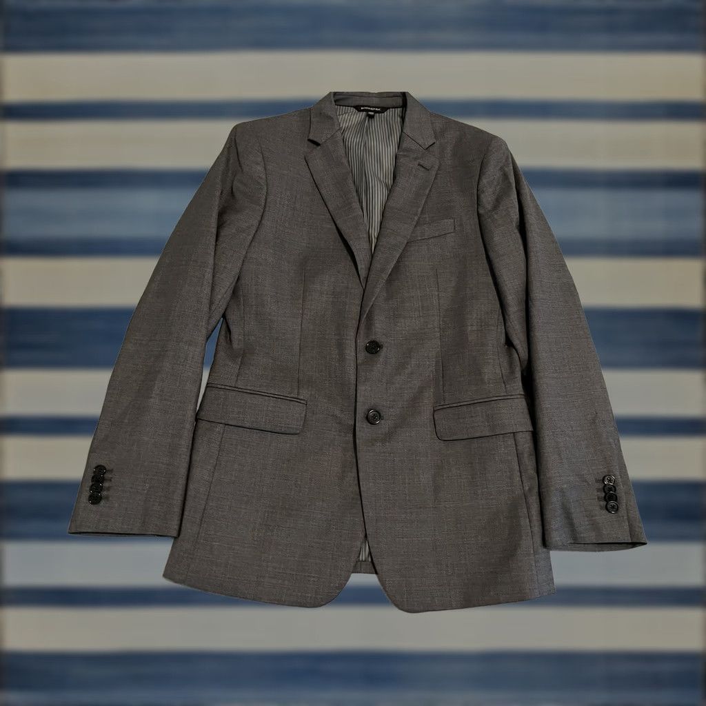 Banana Republic Banana Republic Blazer Jacket Mens 38R Slim Fit Gray Wool Blazer Jacket Size 38R - 1 Thumbnail