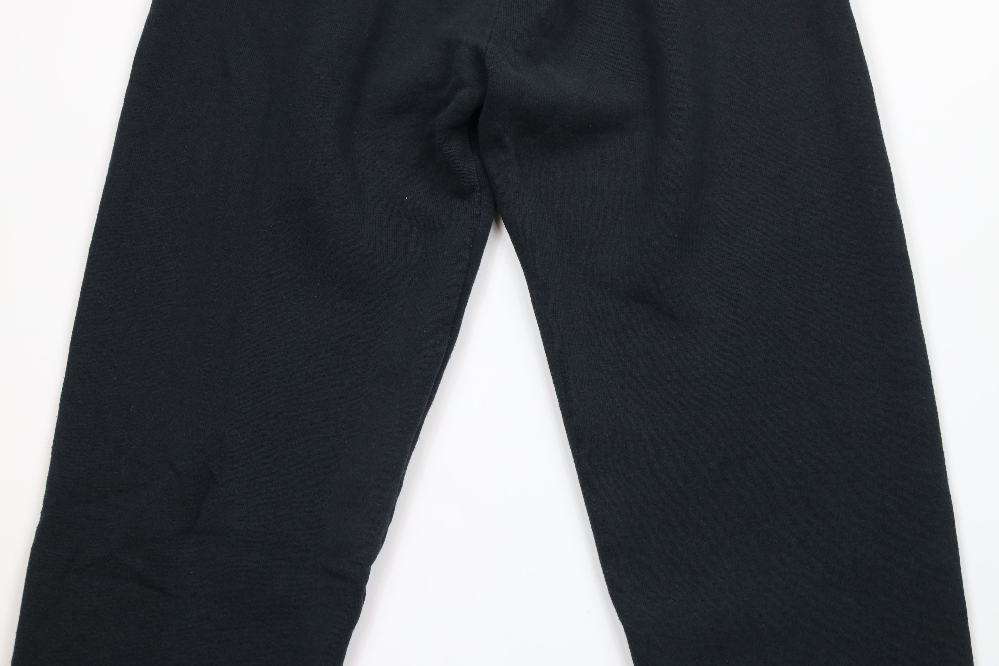 Vintage Vintage 90s Streetwear Blank Cuffed Sweatpants Joggers Black Size US 34 / EU 50 - 10 Thumbnail