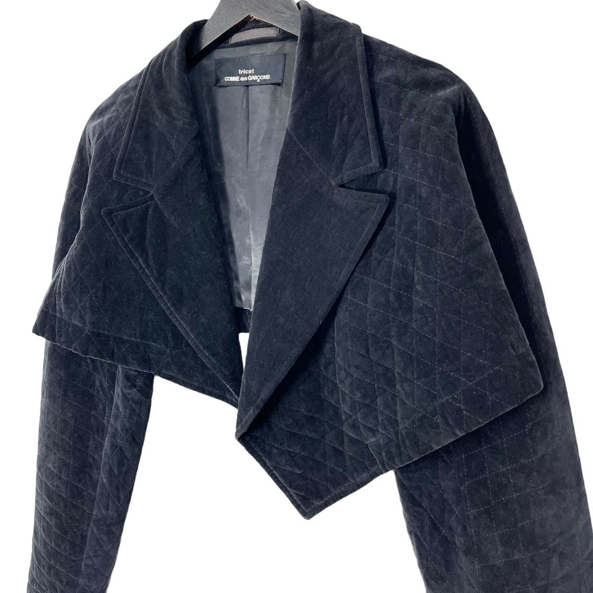 Comme des Garcons × Tricot Comme des Garcons × Vintage Vintage Comme des Garçons Tricot Asymmetrical Cropped Jacket Size S / US 4 / IT 40 - 2 Thumbnail
