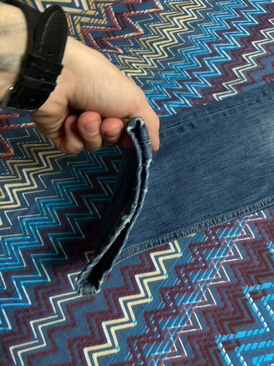 Levi's × Vintage Vintage Jeans Faded Distressed Japanese Y2K Straight Size US 31 - 7 Thumbnail