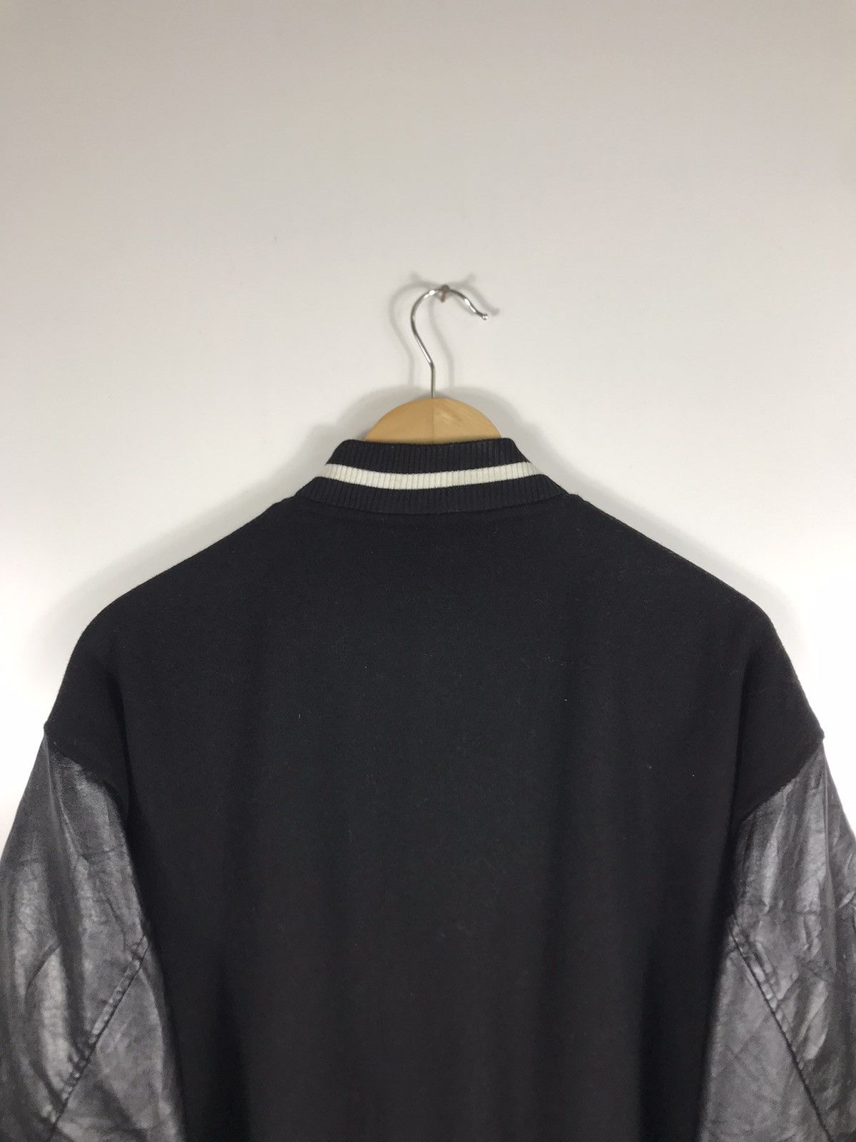 14th Addiction 🔥Black Air Skeleton Wool Baggy Varsity Jacket Size US M / EU 48-50 / 2 - 15 Thumbnail