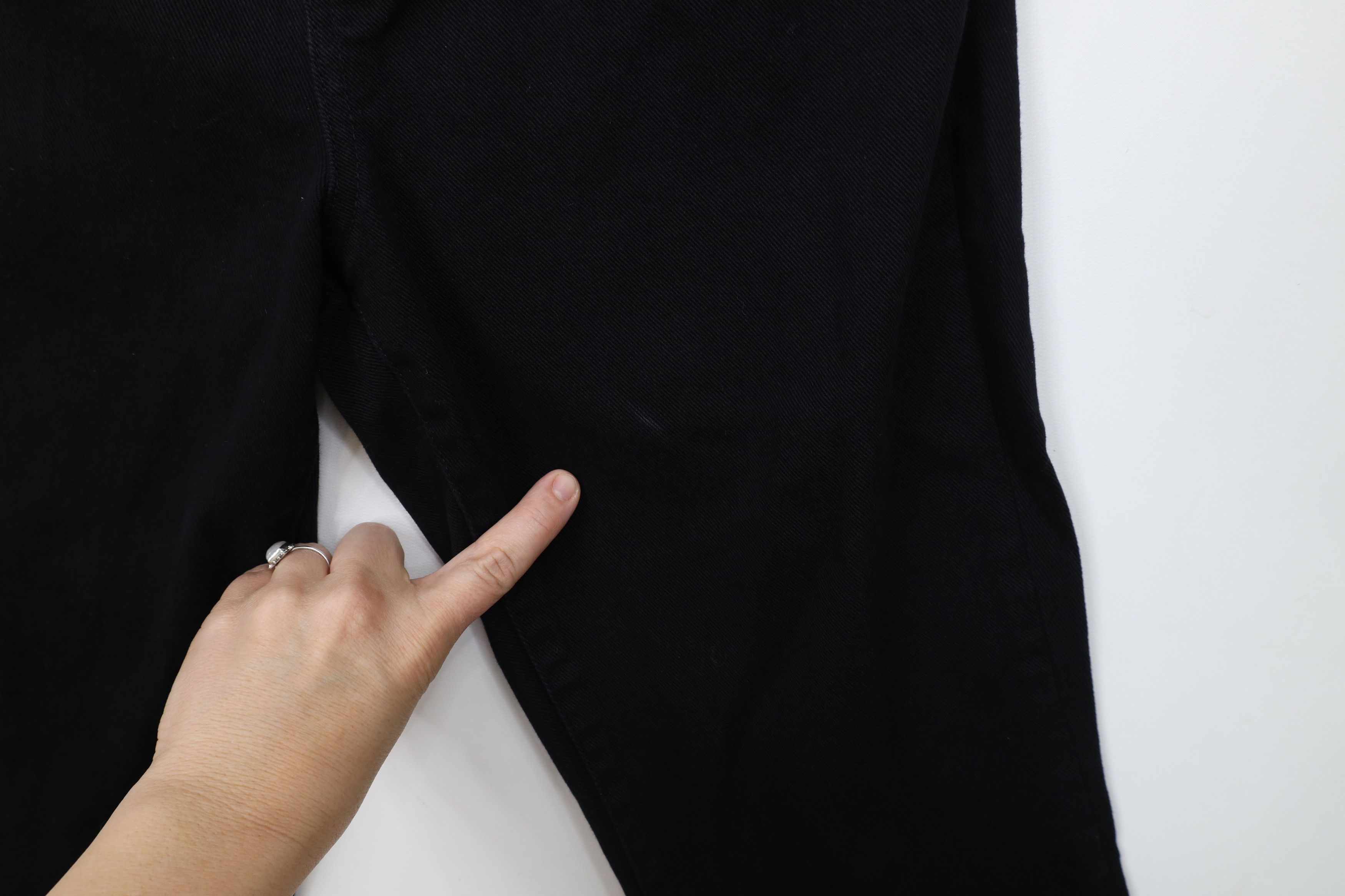 Ralph Lauren Vintage 90s Ralph Lauren Stretch Wide Leg Denim Jeans Black Size 32" / US 10 / IT 46 - 5 Thumbnail