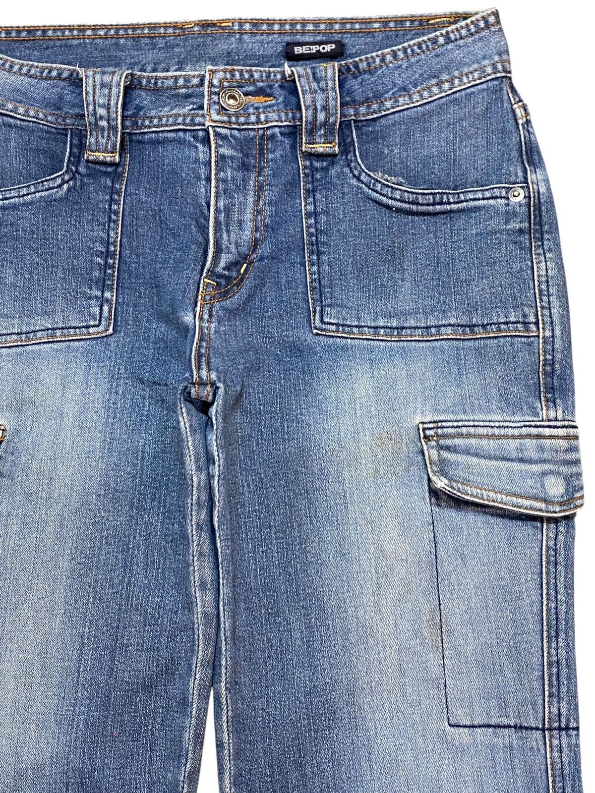 Japanese Brand Japanese Brand Blue Wash Carpenter Cargo Slim Jeans Size US 30 / EU 46 - 8 Thumbnail