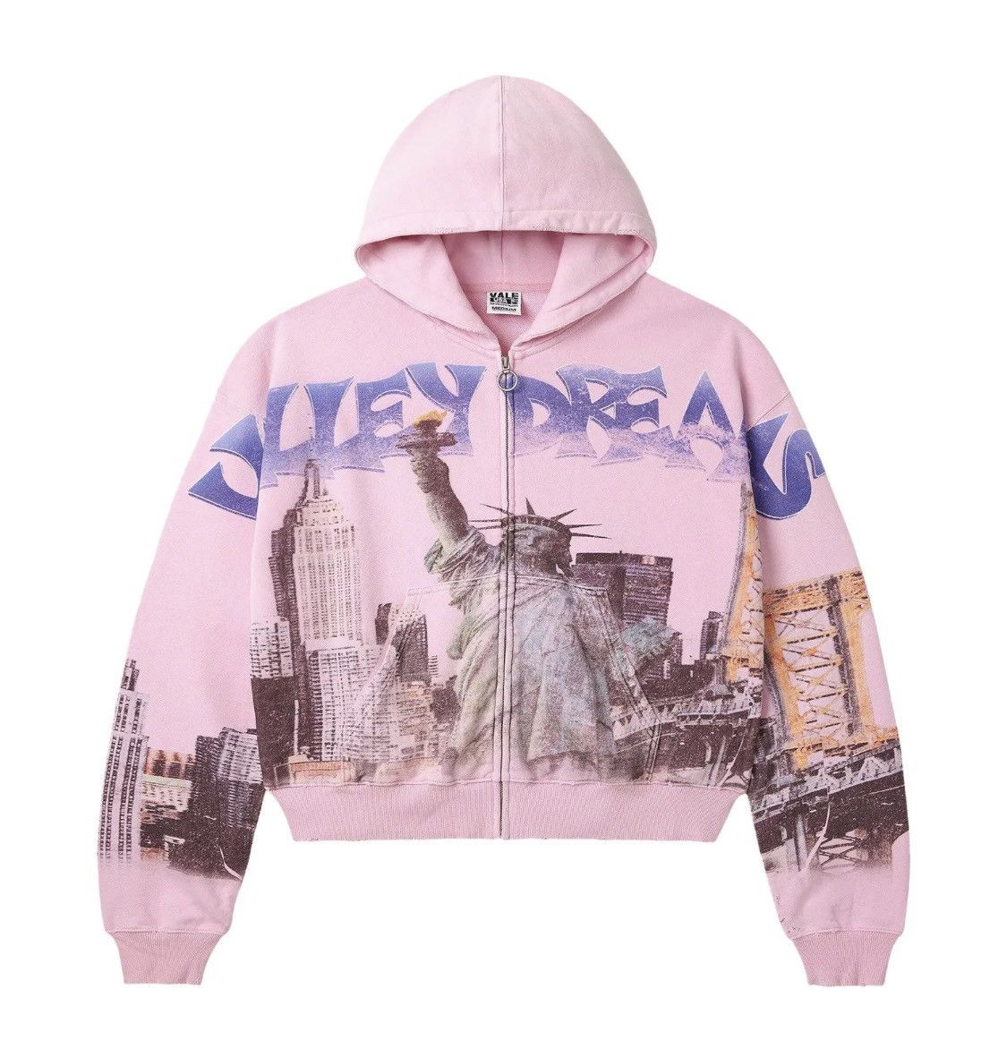 Vale Vale forever nyc zip up hoodie pink Size US XL / EU 56 / 4 - 1 Thumbnail