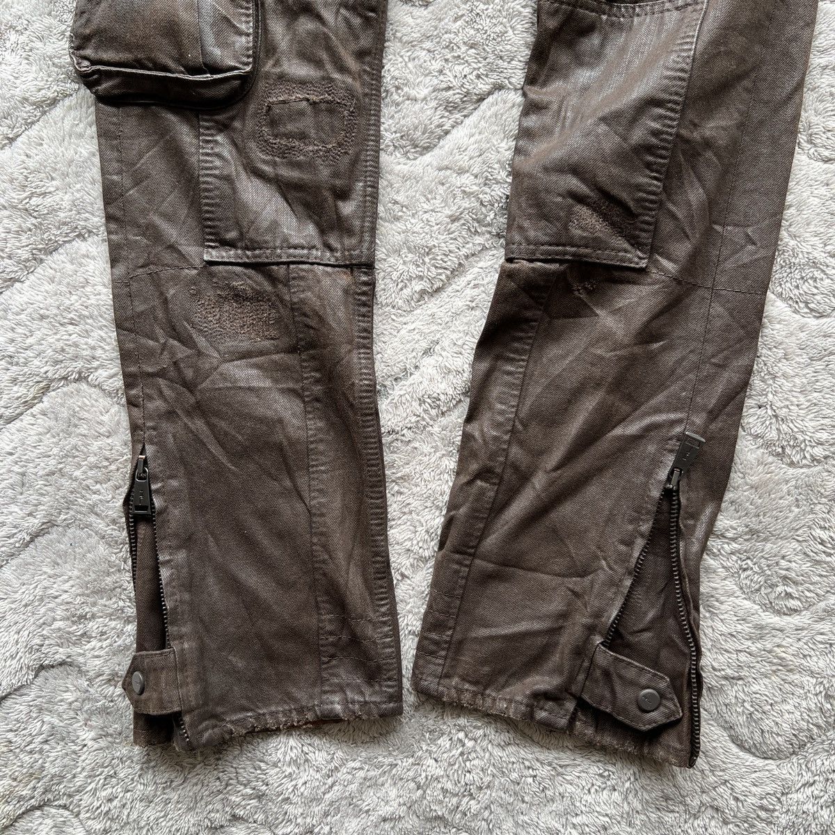 Ralph Lauren 🔥 Ralph Lauren Coated Cargo Pants Brown Tactical Utility Size US 31 - 11 Thumbnail
