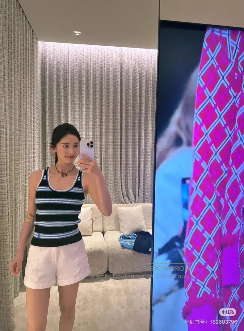 Chanel Chanel 24A black blue and white striped knitted vest Size XXS / US 00 / IT 34 - 9 Thumbnail