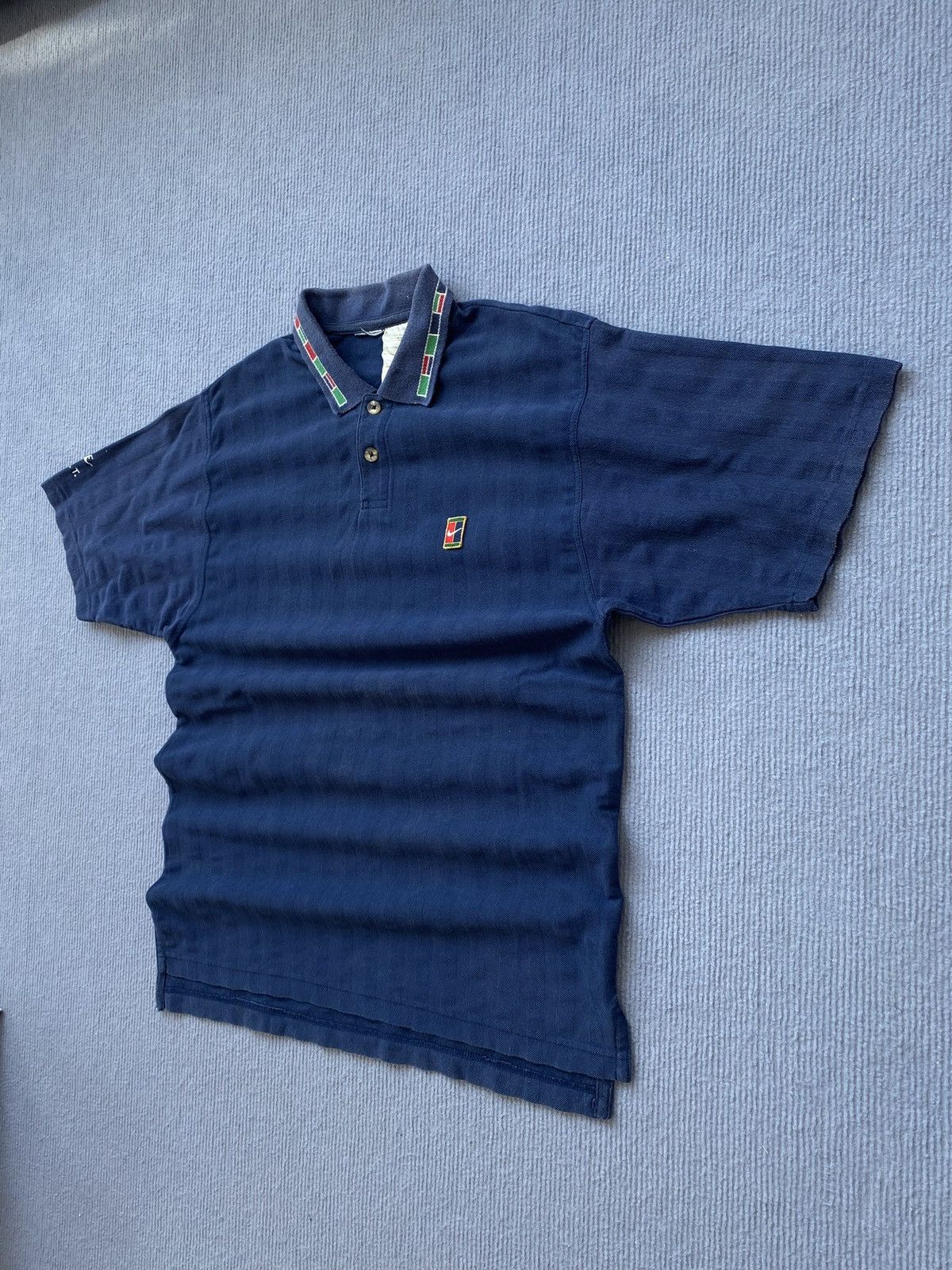 Nike Vintage 90’s Nike Court Navy Polo Shirt🎾🔥 Size US S / EU 44-46 / 1 - 1 Thumbnail
