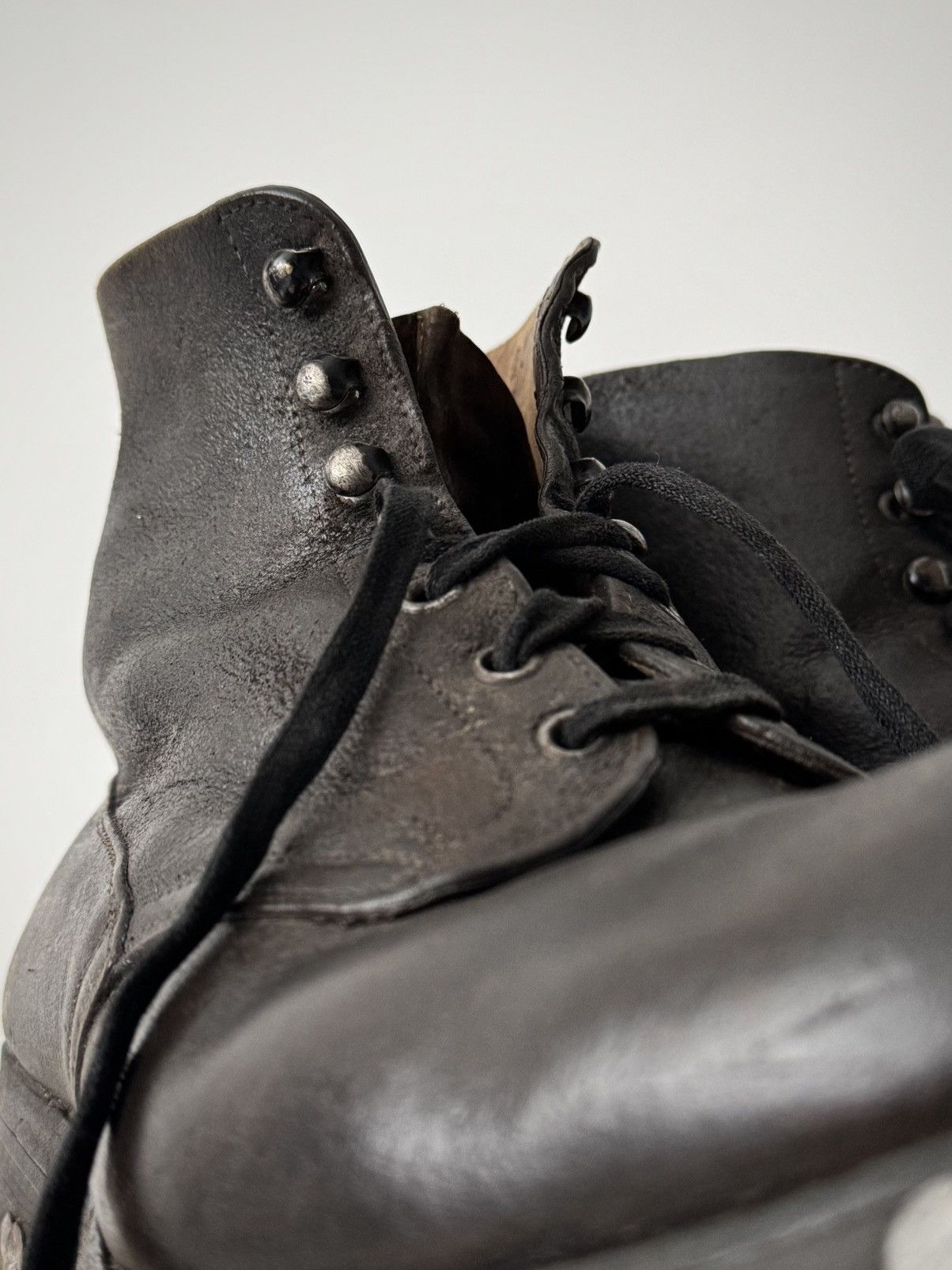Vintage Vintage 1948 Dated Swiss Army 'Hobnail' Mountain Boots Size US 7.5 / EU 40-41 - 7 Thumbnail
