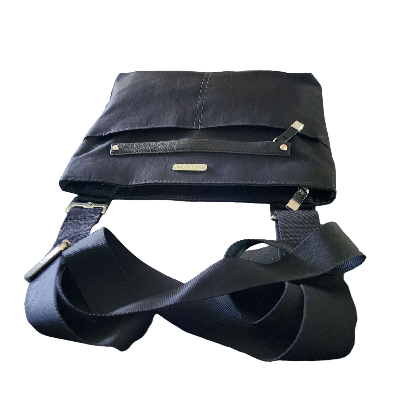 Other Baggallini Slim Nylon Crossbody Shoulder Handbag Black Size ONE SIZE - 7 Thumbnail