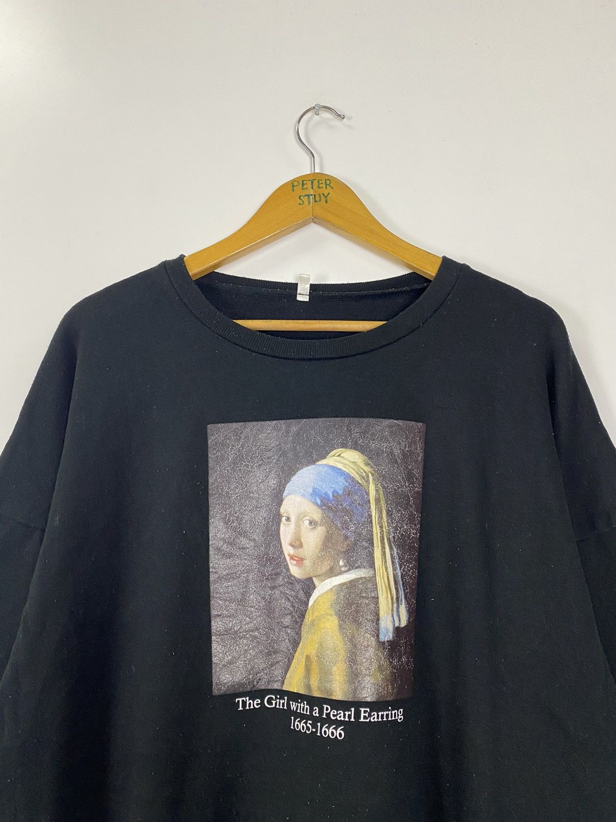 Vintage Vintage The Girl With A Pearl Earring Sweater Size US XL / EU 56 / 4 - 6 Thumbnail
