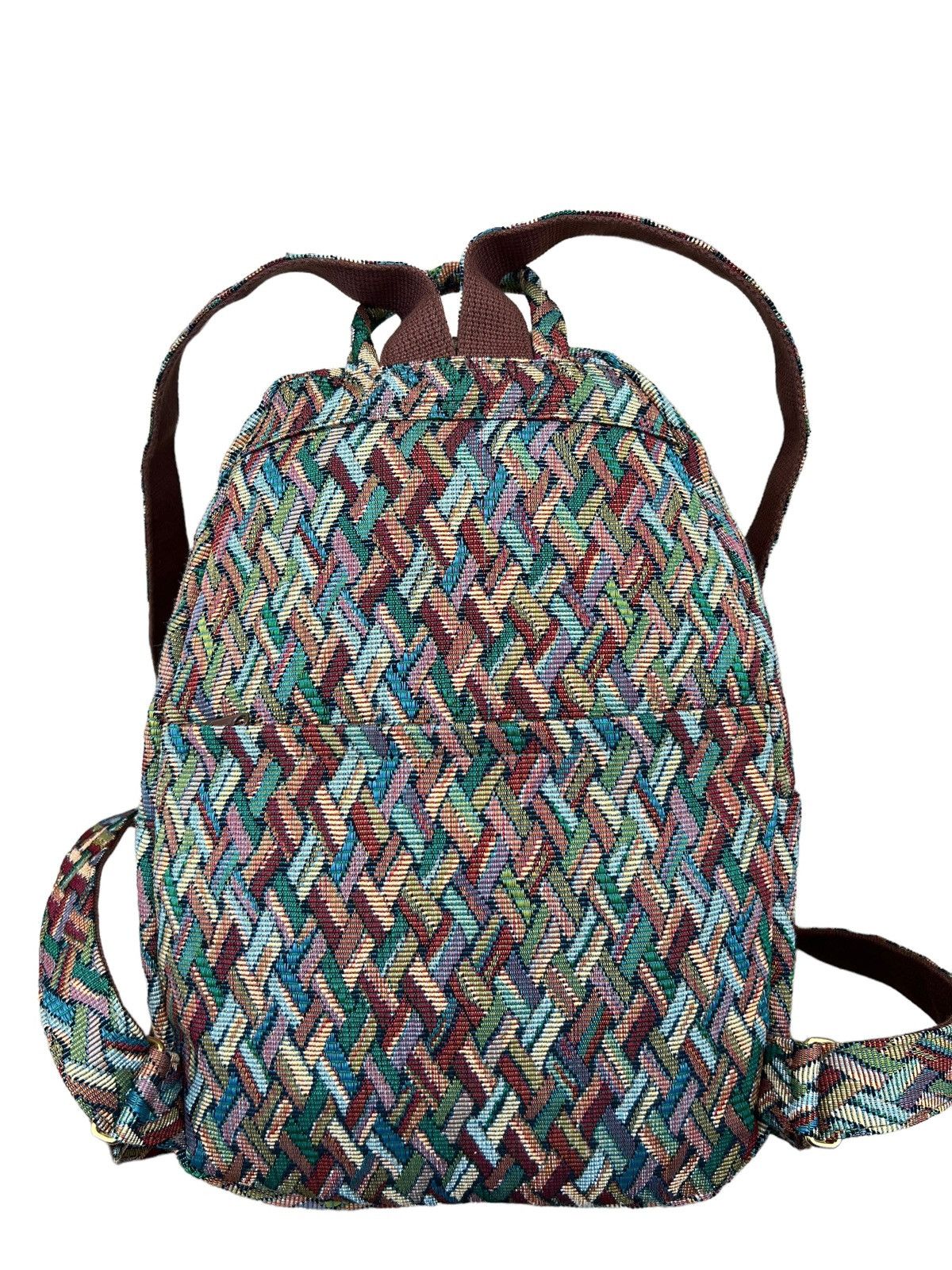 Vintage Vintage Yamatoya Ravi Ravi Japan Jacquard Backpack Bag Size ONE SIZE - 12 Thumbnail