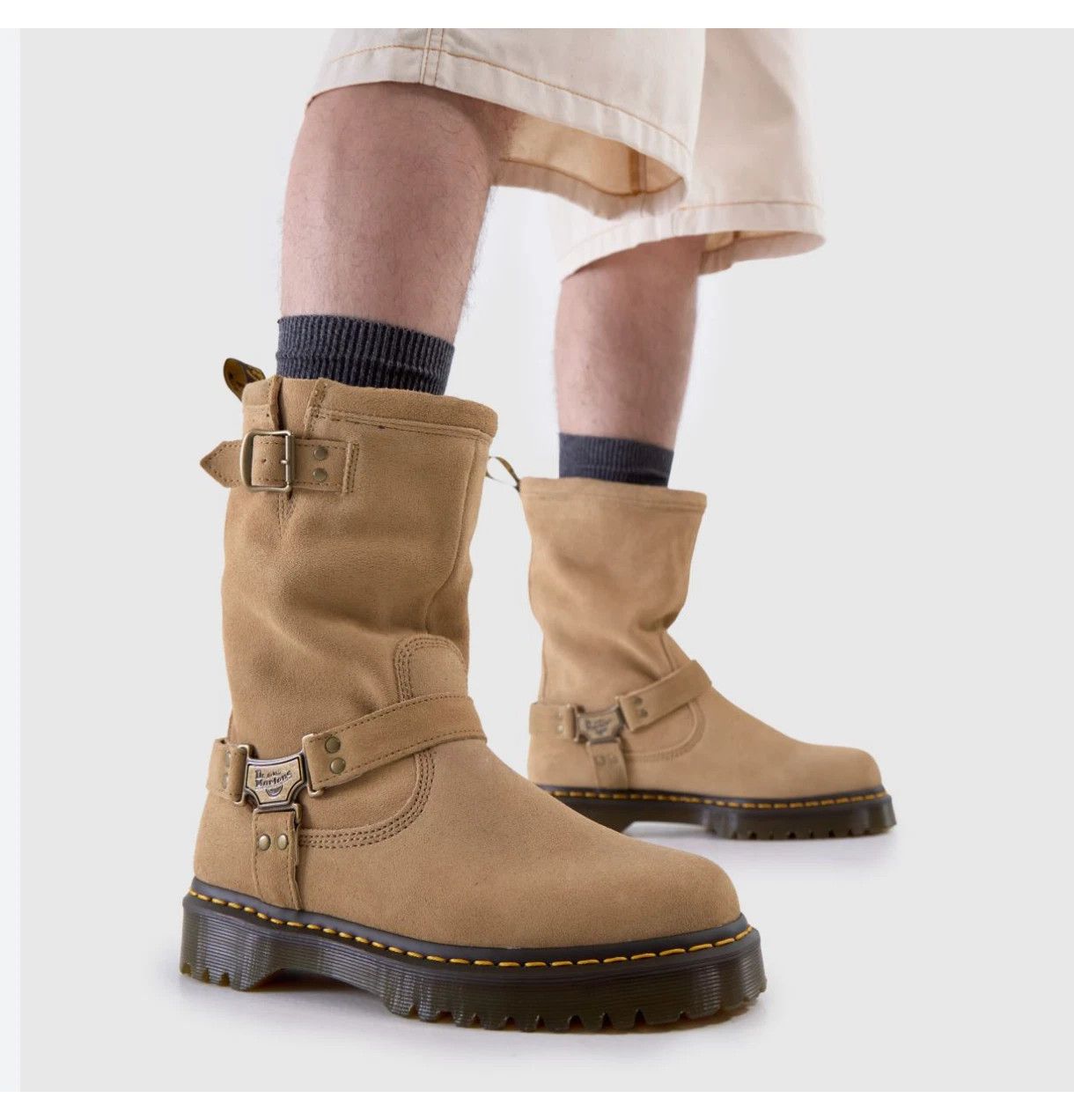 Dr. Martens DR. MARTENS Anistone Hi Harness Biker Boots Size US 10 / EU 43 - 1 Thumbnail