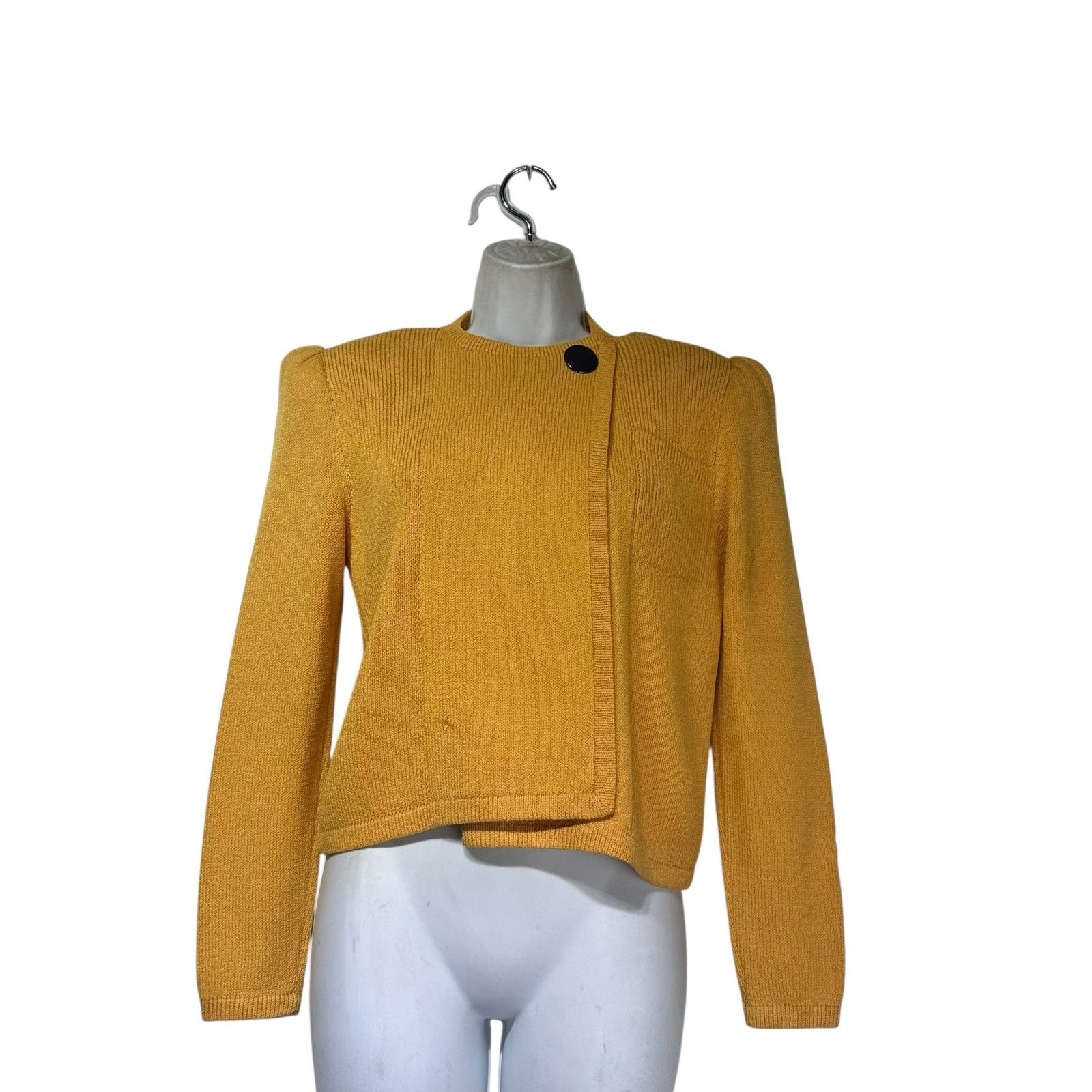 St. John Vintage St John Marie Gray Yellow Knit Cardigan Size 6 Size M / US 6-8 / IT 42-44 - 1 Thumbnail