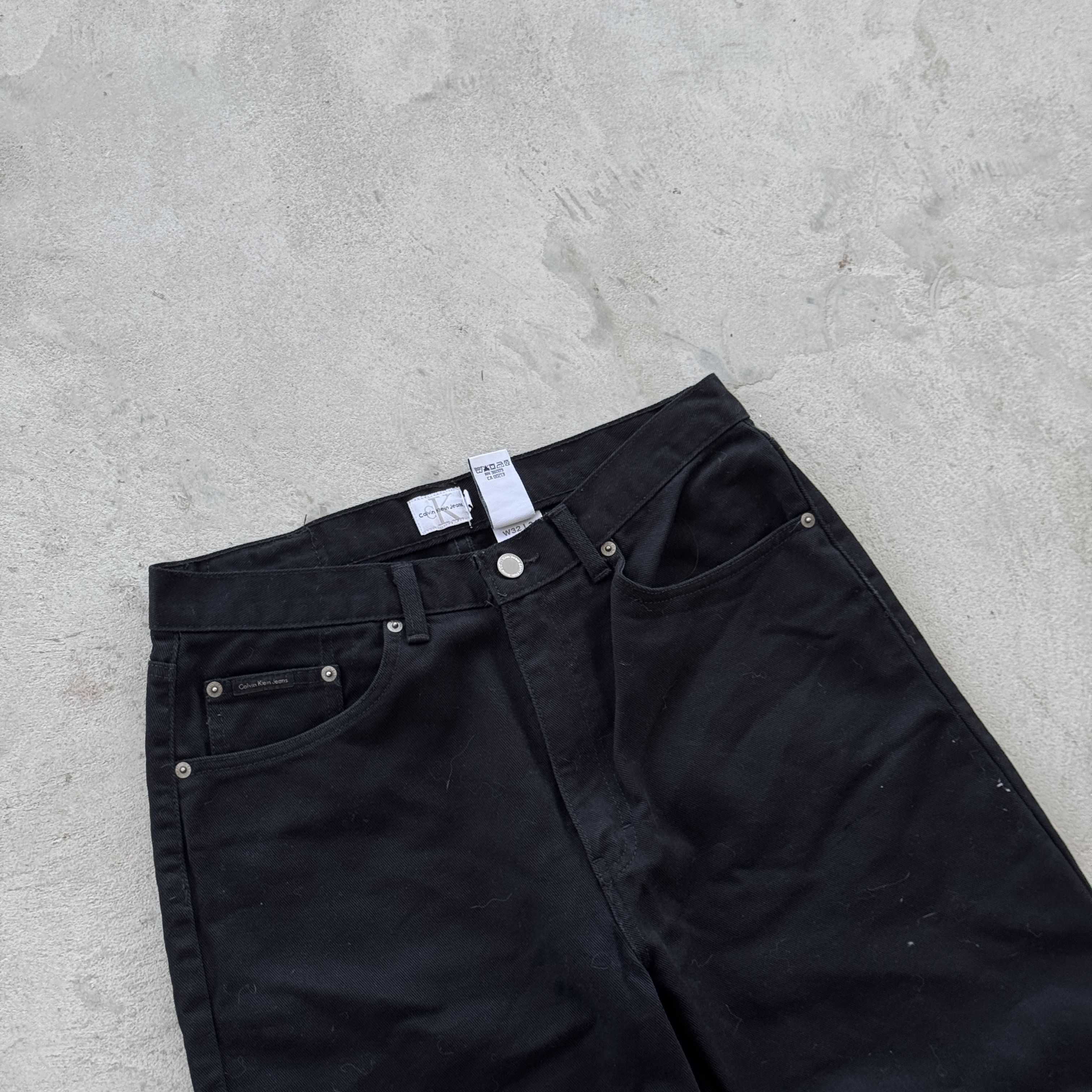 Calvin Klein Calvin Klein Jeans Easy Fit Black Denim W32 L34 Straight Leg Size US 32 / EU 48 - 3 Thumbnail